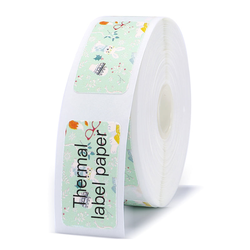NB123 - NIIMBOT - D11 / D101 / D110 / H1S - 12X22MM - 260 RABBIT GREEN LABELS