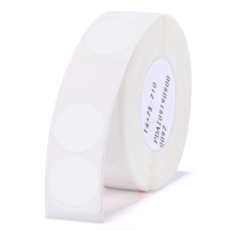 NB151 - NIIMBOT - D11 / D101 / D110 / H1S - 14X28MM - 205 WHITE TWIN ROUND LABELS