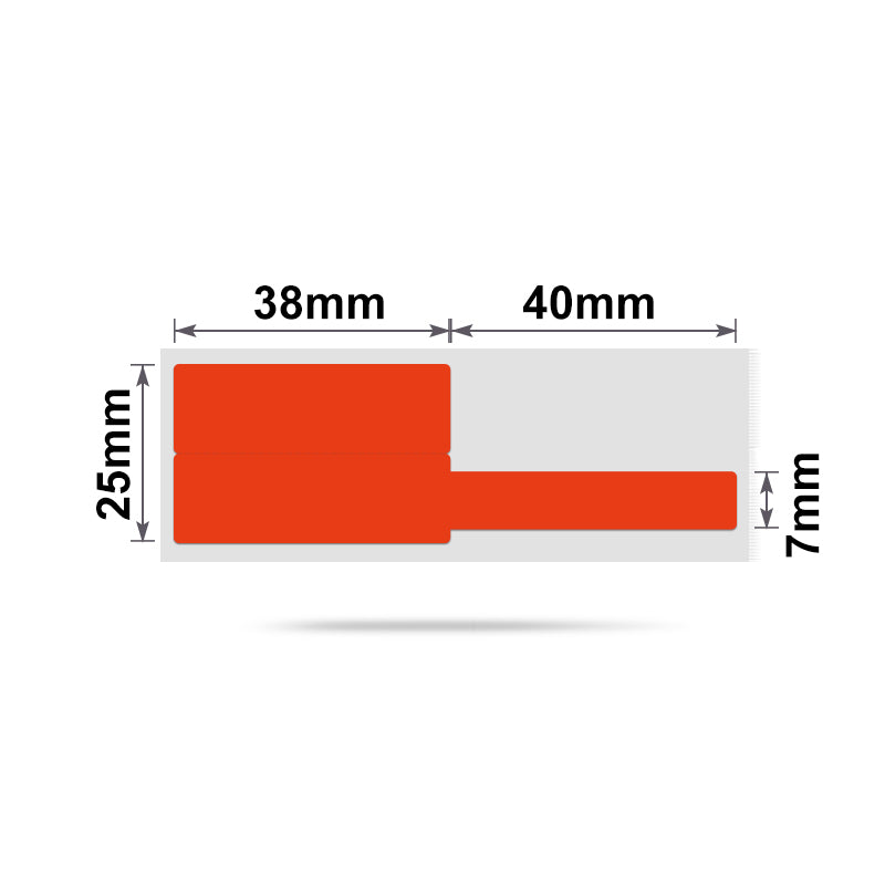 NIIMBOT - B Range - 25x78mm - Red Cable - 100 Labels