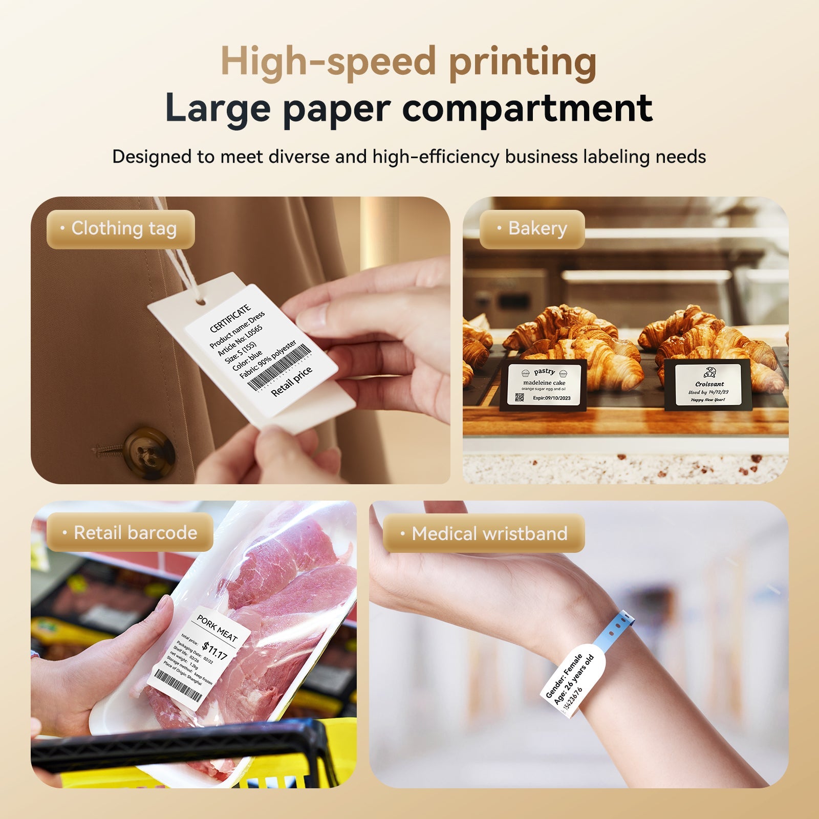 NB606 - Niimbot - K3-W - Thermal Business Bluetooth & Wifi Label Printer