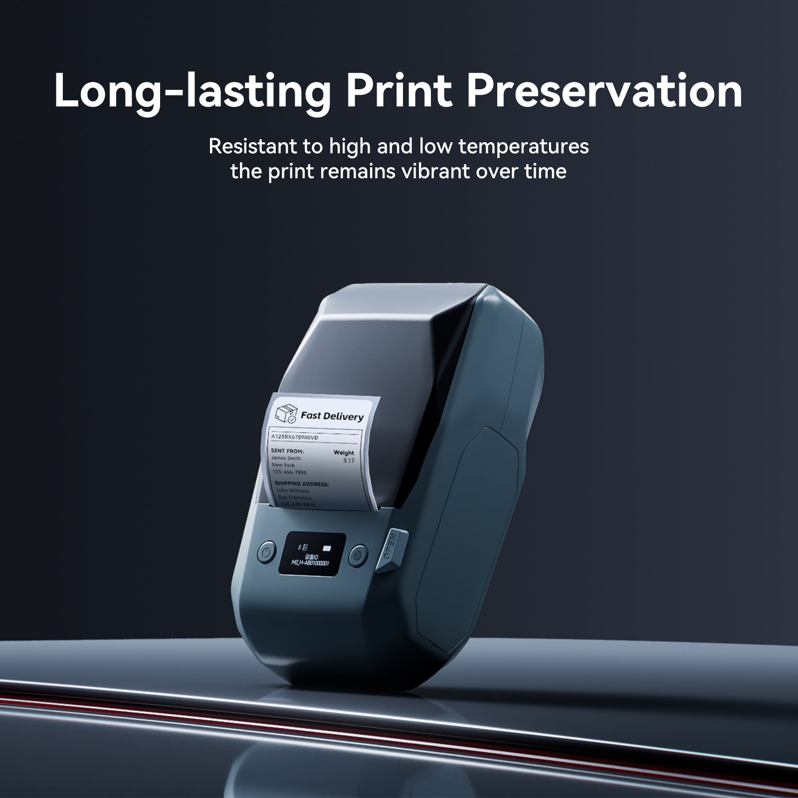 NB589 - NIIMBOT - M2_H - 300DPI THERMAL TRANSFER BLUETOOTH LABEL PRINTER - INCL BLACK RIBBON CARTRIDGE & WHITE 50X30MM LABEL