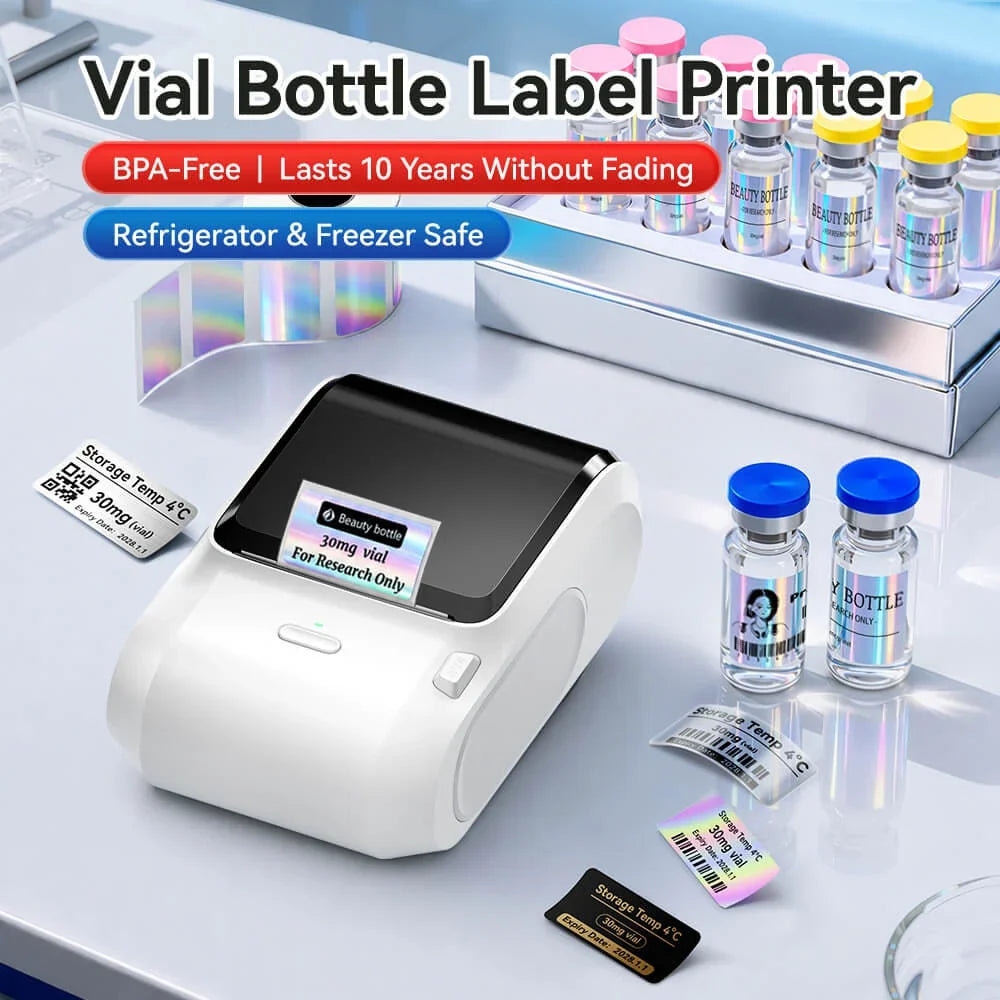 NB589 - NIIMBOT - MODELLO: M2_H - STAMPANTE PER ETICHETTE BLUETOOTH A TRASFERIMENTO TERMICO - 300 DPI - INCLUSA CARTUCCIA DI NASTRO NERO E ROTOLO DI ETICHETTE DA 50*30 MM