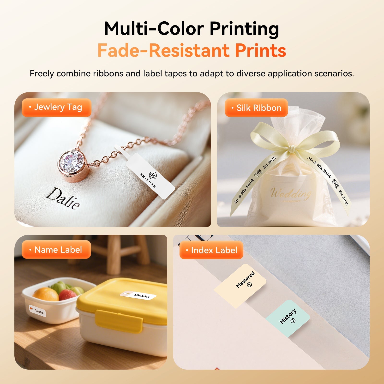 NB623 - Niimbot - N1 - Bluetooth Thermal Transfer Label Printer Incl Free White Label & Black Cartridge (14x50mm)