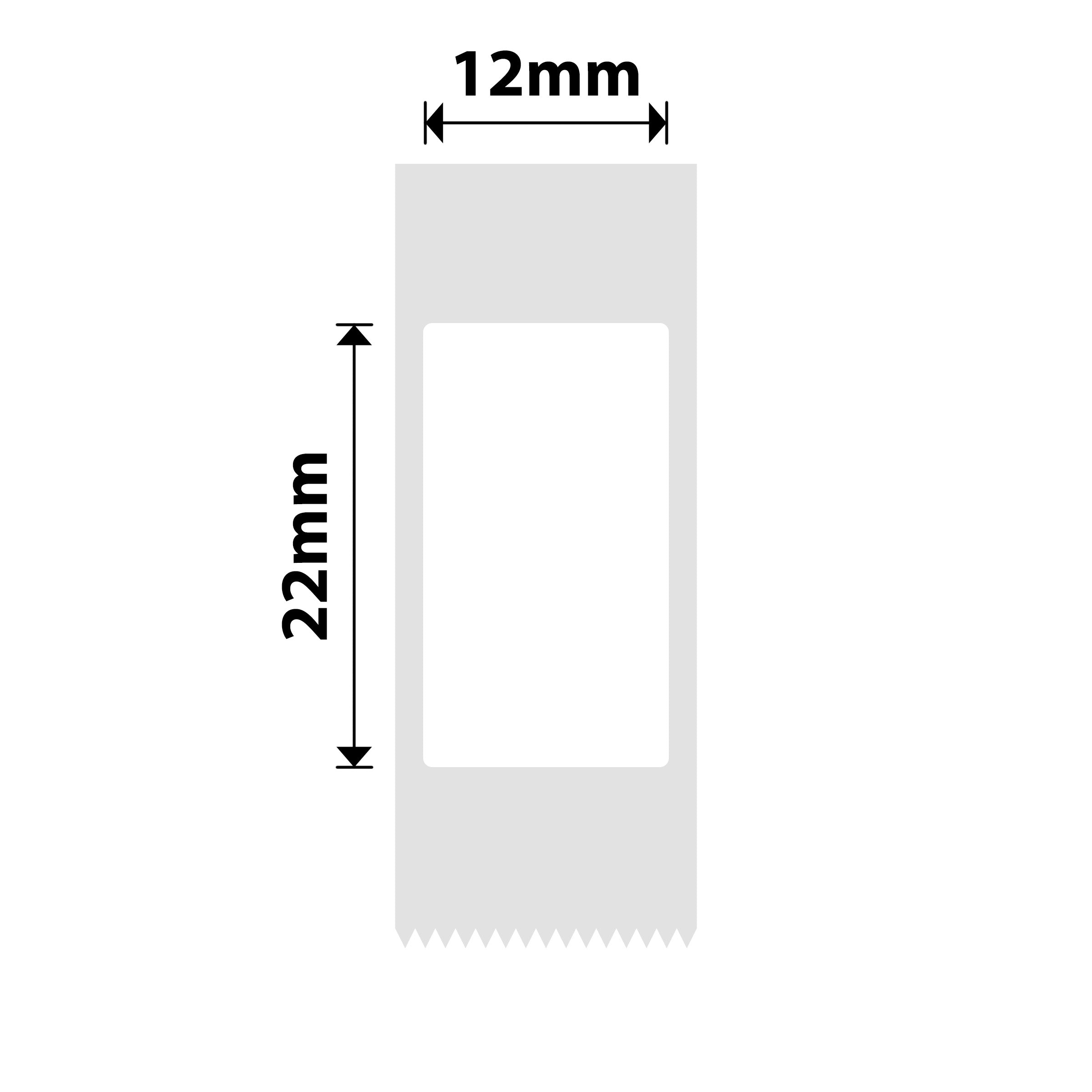 NB101 - NIIMBOT - D11 / D101 / D110 / H1S - 12X22MM - 260 WHITE LABELS