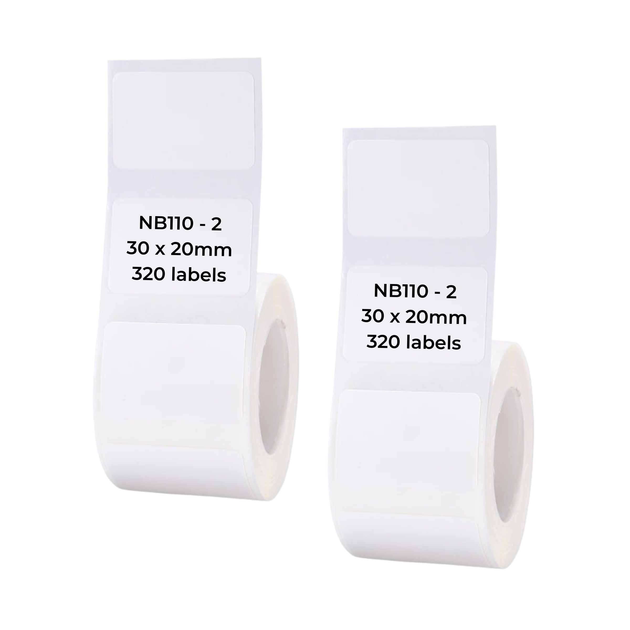 NB110 - NIIMBOT - B1 / B21 / B3S / B4 - T30X20MM - 320 ETICHETTE PER ROTOLO - BIANCO