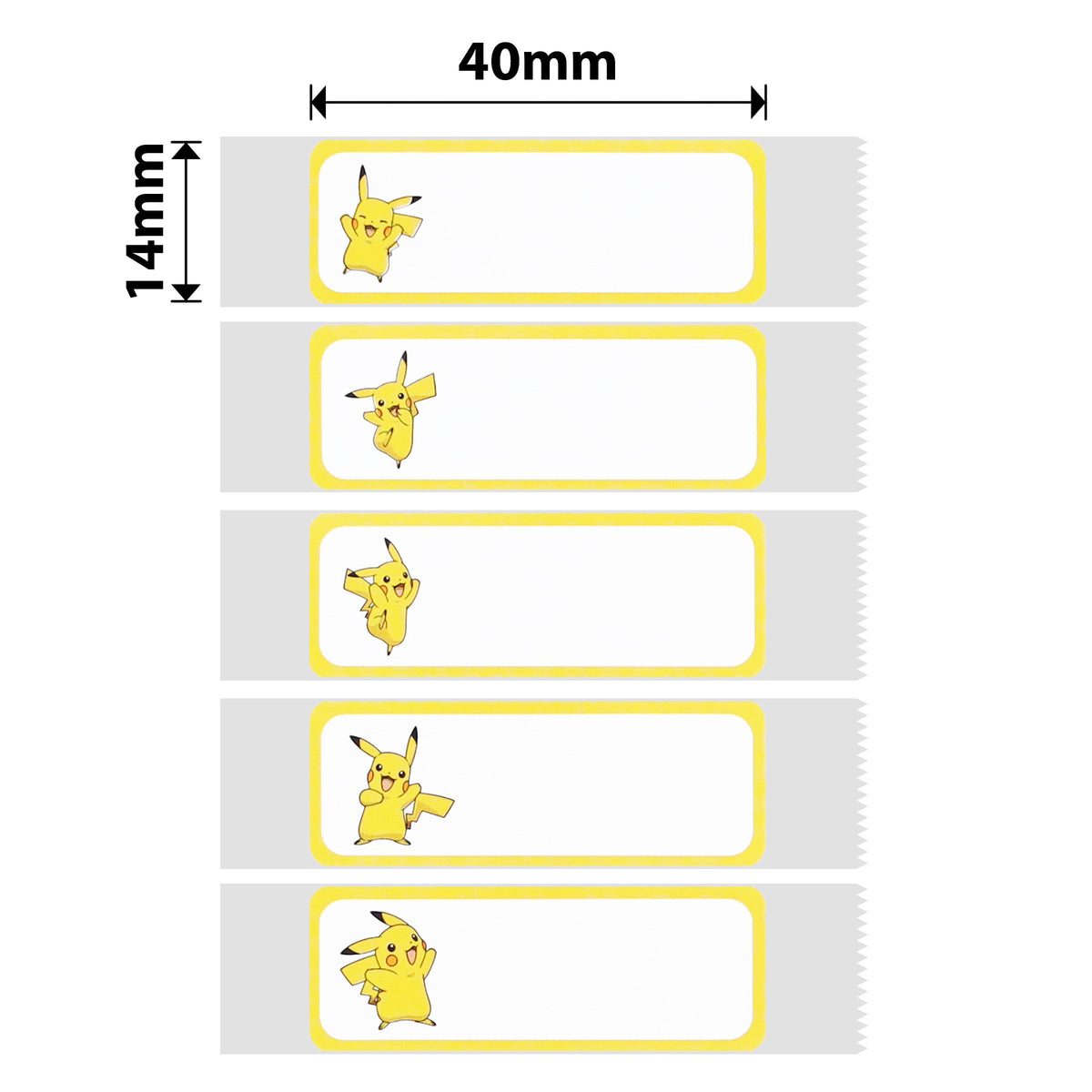 NIIMBOT - D Range - 14x40mm - Pikachu C - 160 Labels