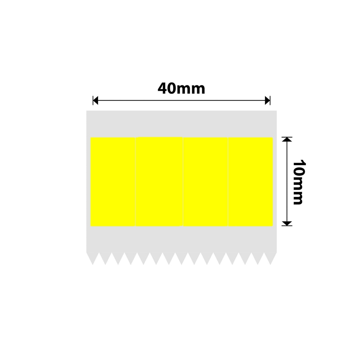 NB235 - NIIMBOT - B1 / B21 / B3S / B4 - 40X20MM - (10X20X4) - 300 ETICHETTE TERMICHE - GIALLO