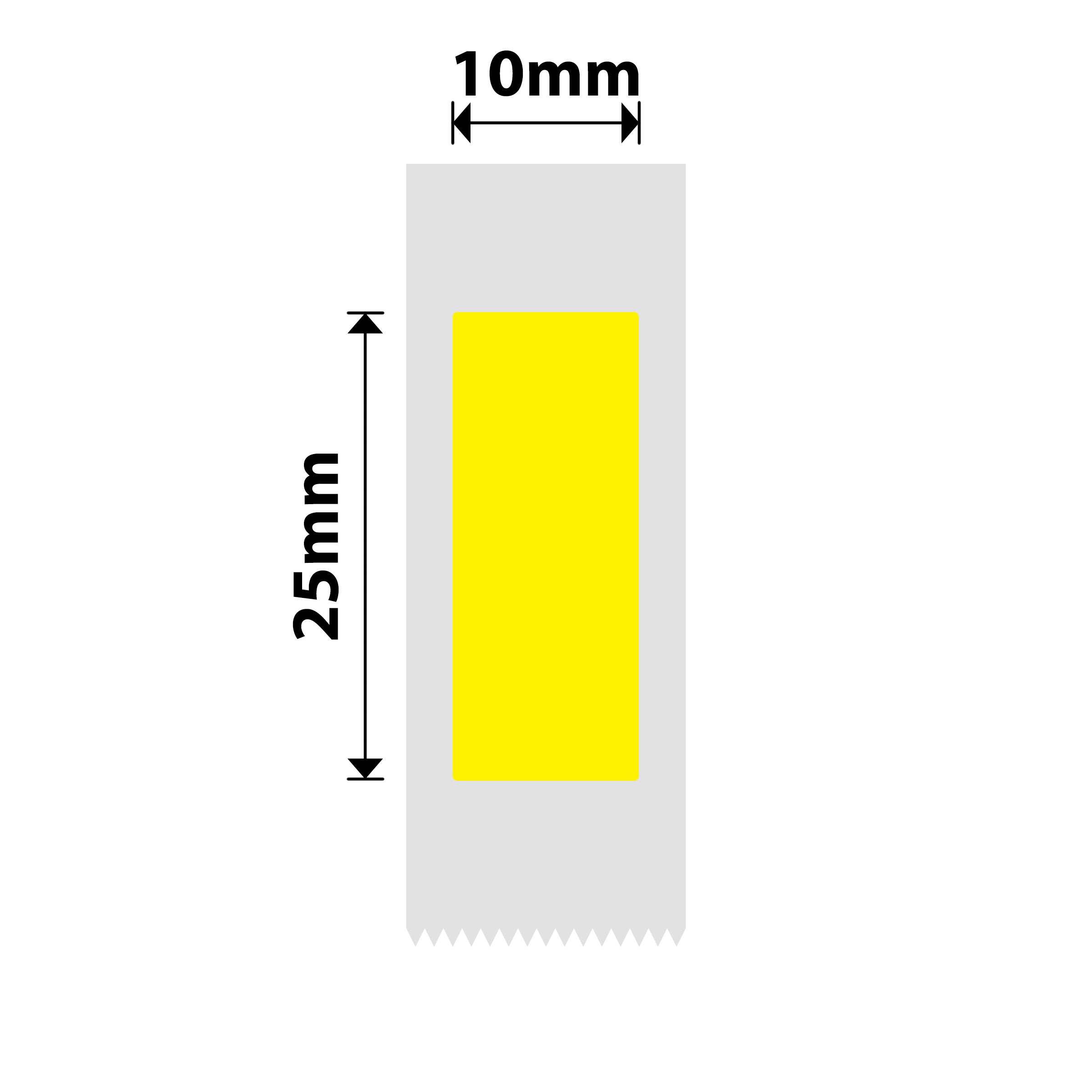 NB267 - NIIMBOT - D11 / D101 / D110 / H1S - 10X25MM - 240 YELLOW LABELS