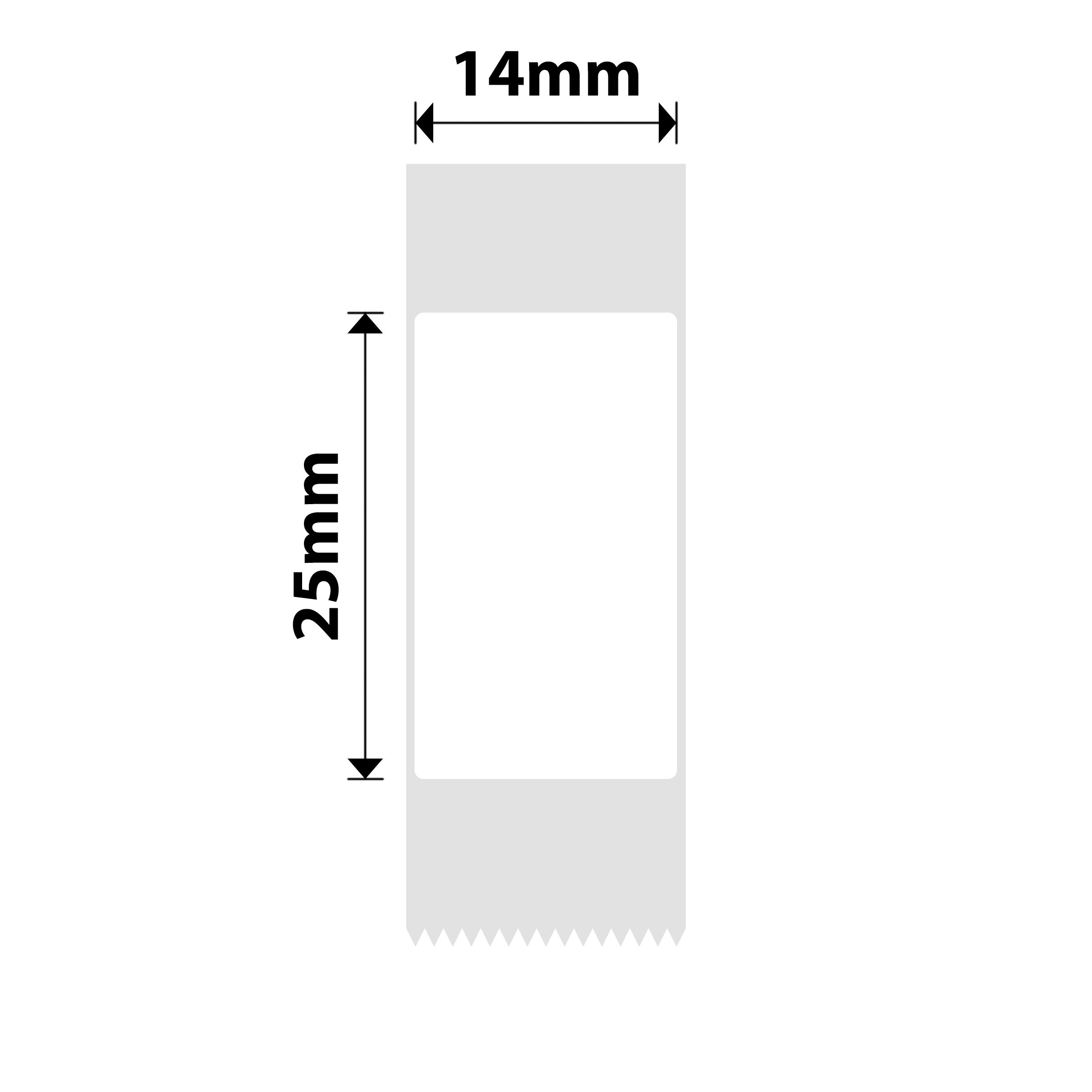 NB279 - NIIMBOT - D11 / D101 / D110 / H1S - 14X25MM - 240 WHITE LABELS
