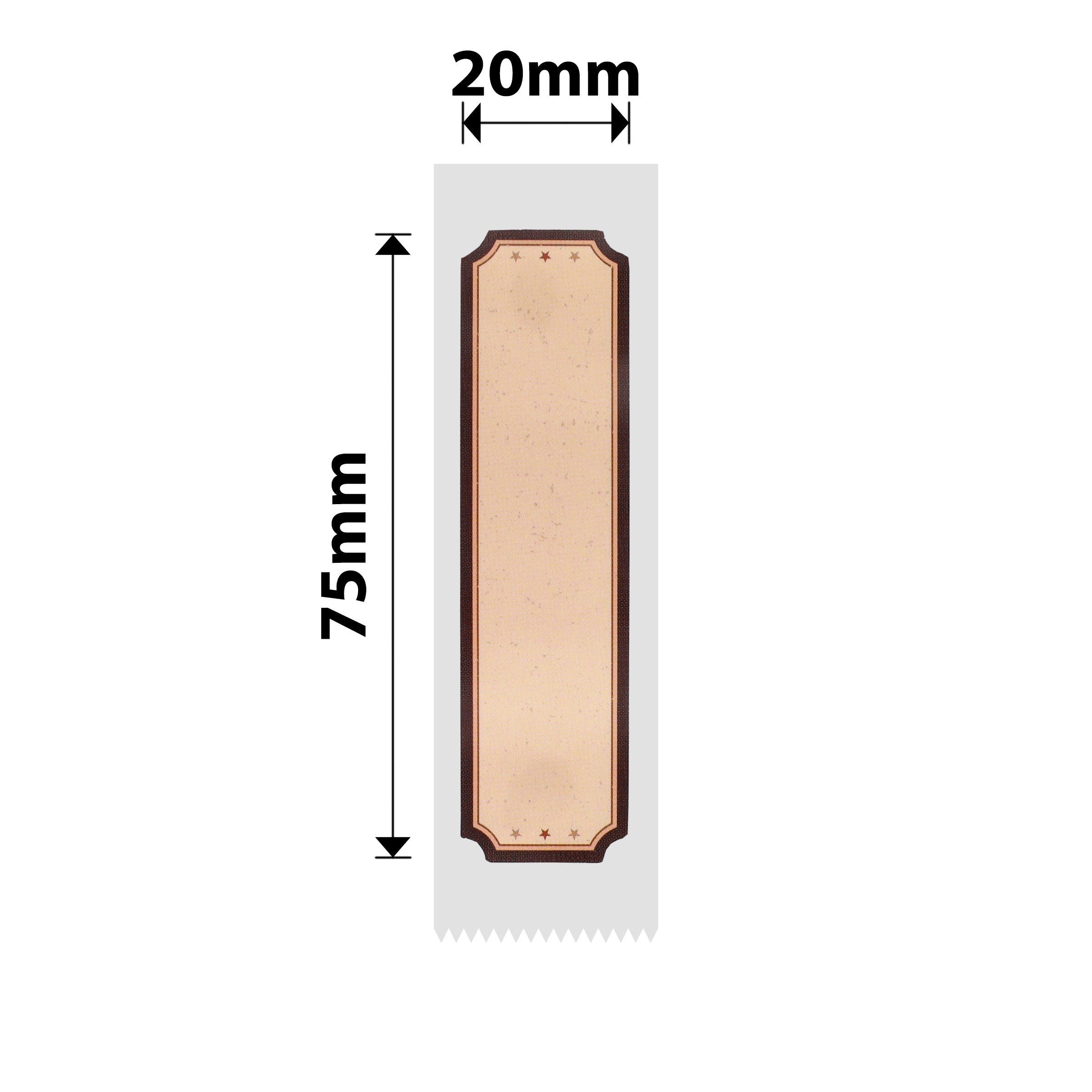 NB323 - NIIMBOT - SOLO D101 - R20X75MM - 90 ETICHETTE PER ROTOLO - DESIGN IN LEGNO MARRONE