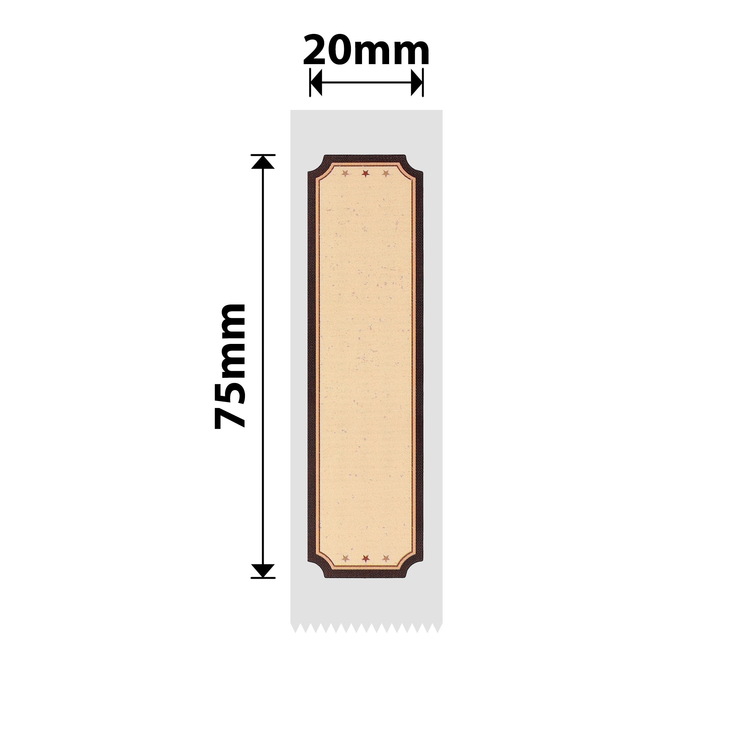 NB328 - Niimbot - D101 Only - 20x75mm - 90 Wood Love Labels