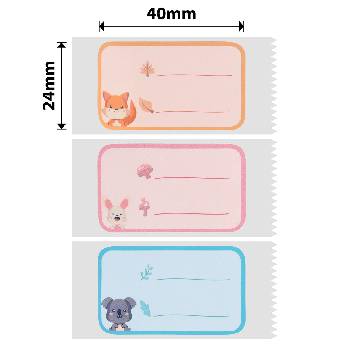 NIIMBOT - D101 Only - 24x40mm - Animal League - 160 Labels