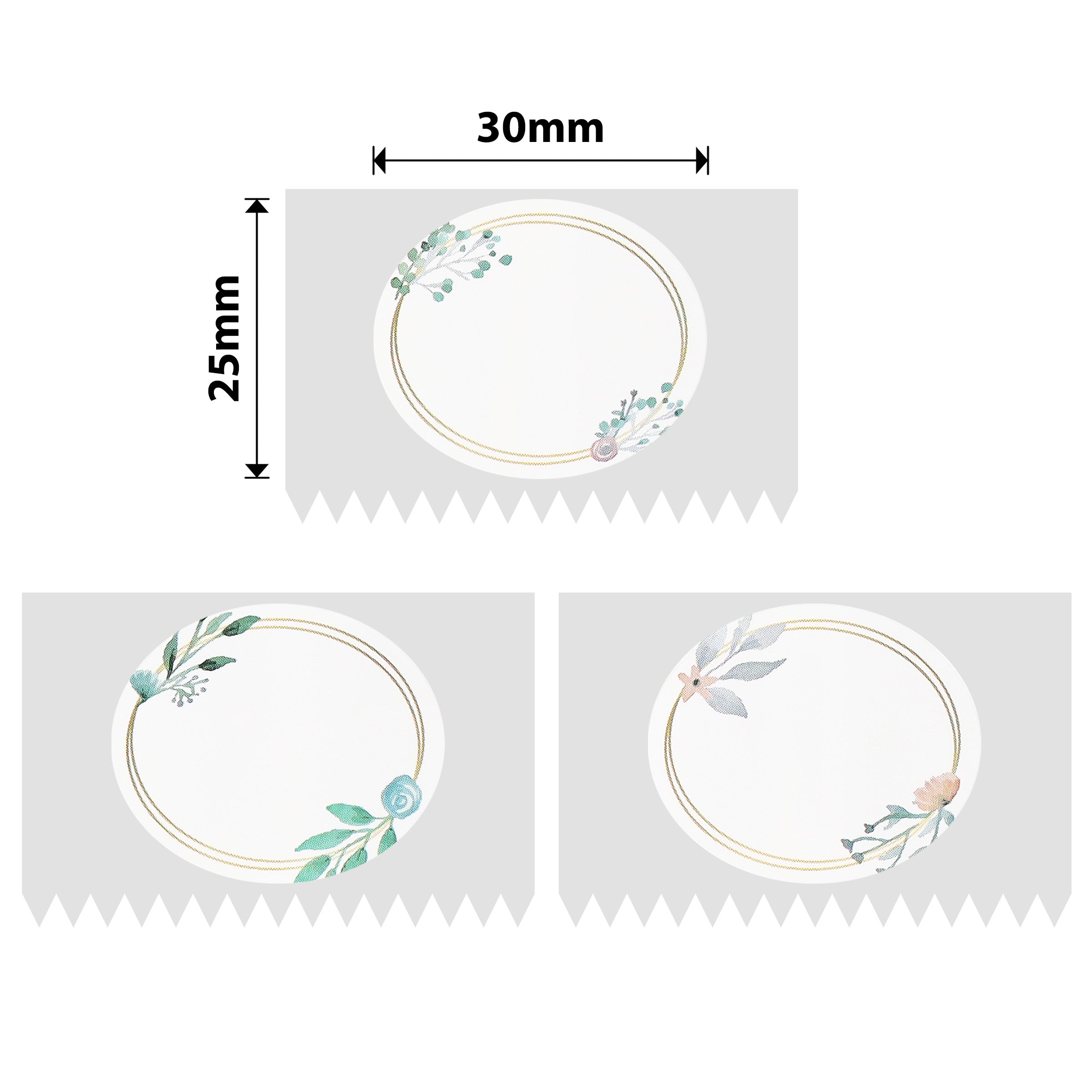NB336 - NIIMBOT - D101 ONLY - 25X30MM - 200 PARK OVAL LABELS