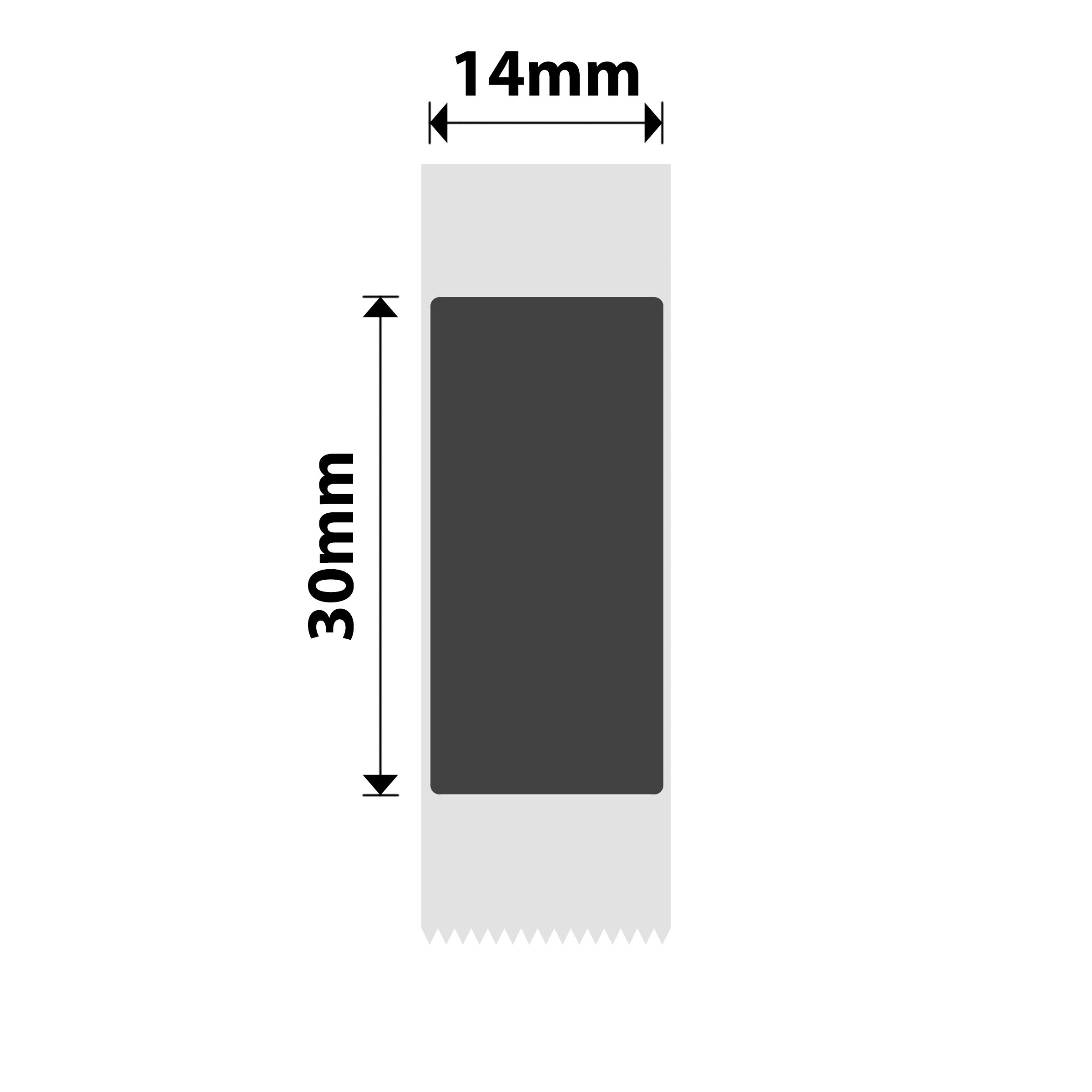 NB393 - NIIMBOT - B18 / N1 - 14X30MM - 210 DARK SILVER LABELS