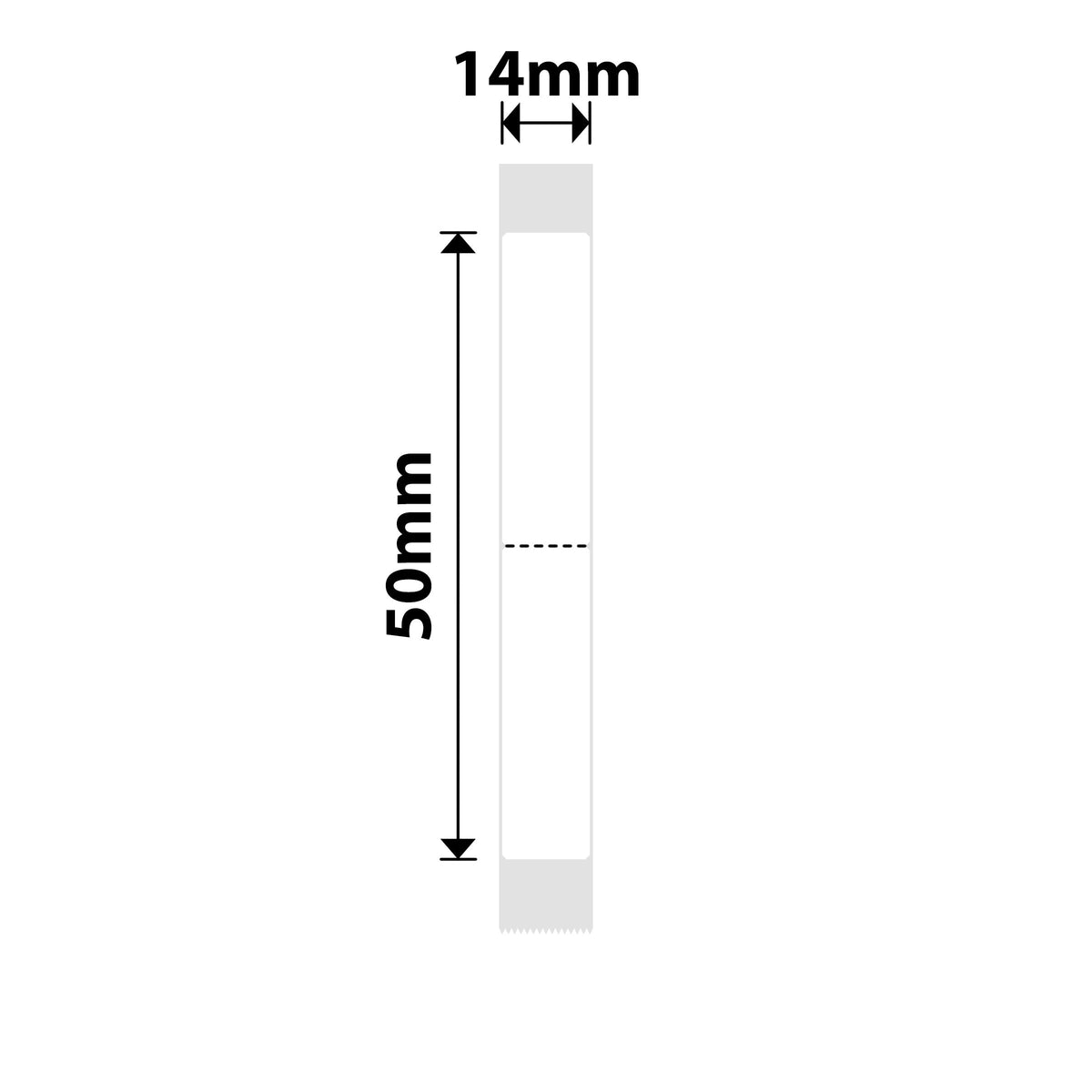 NIIMBOT - N1 - 14x50mm - White Index - 125 Labels
