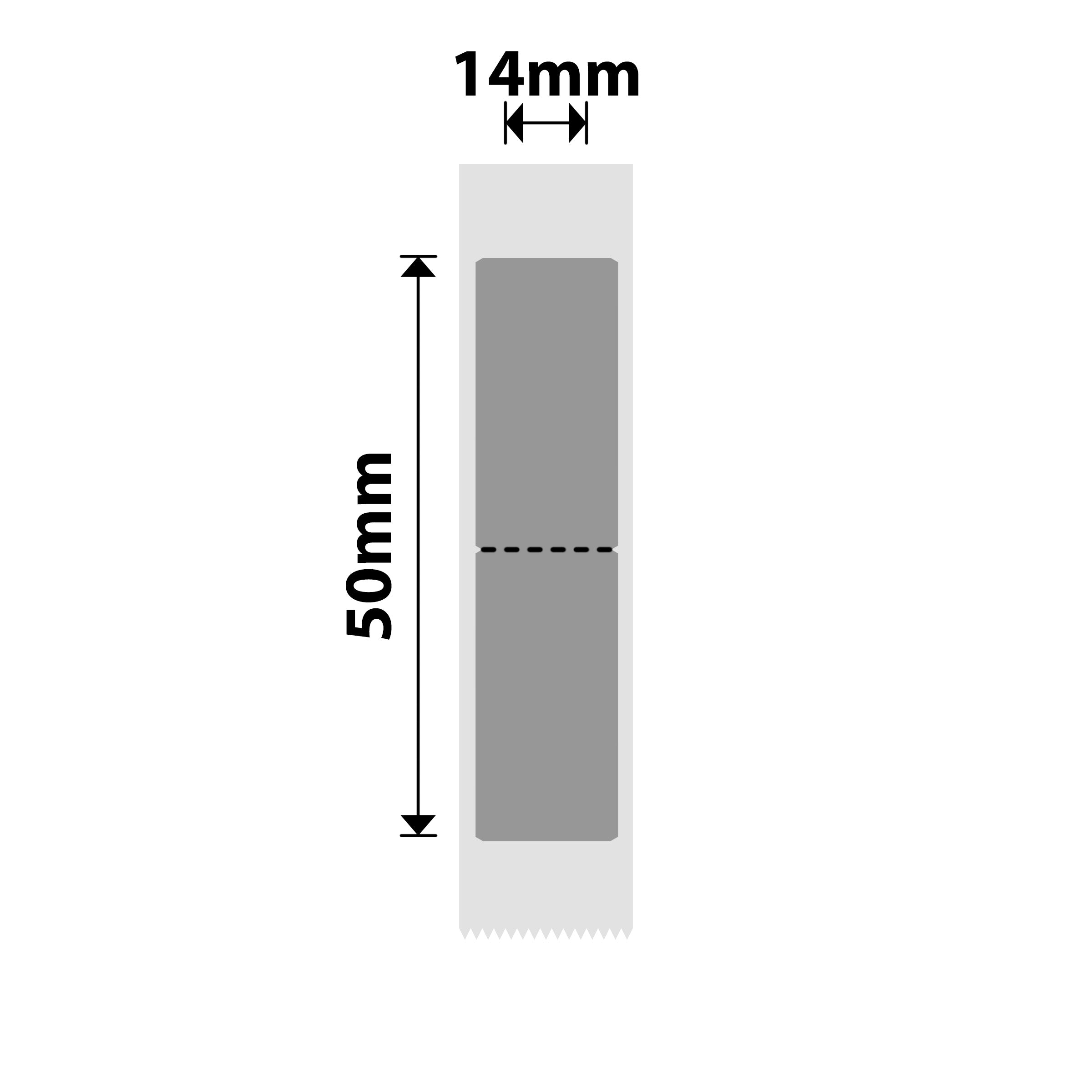NB410 - NIIMBOT - B18 / N1 - 14X50MM - 130 DARK SILVER LABELS