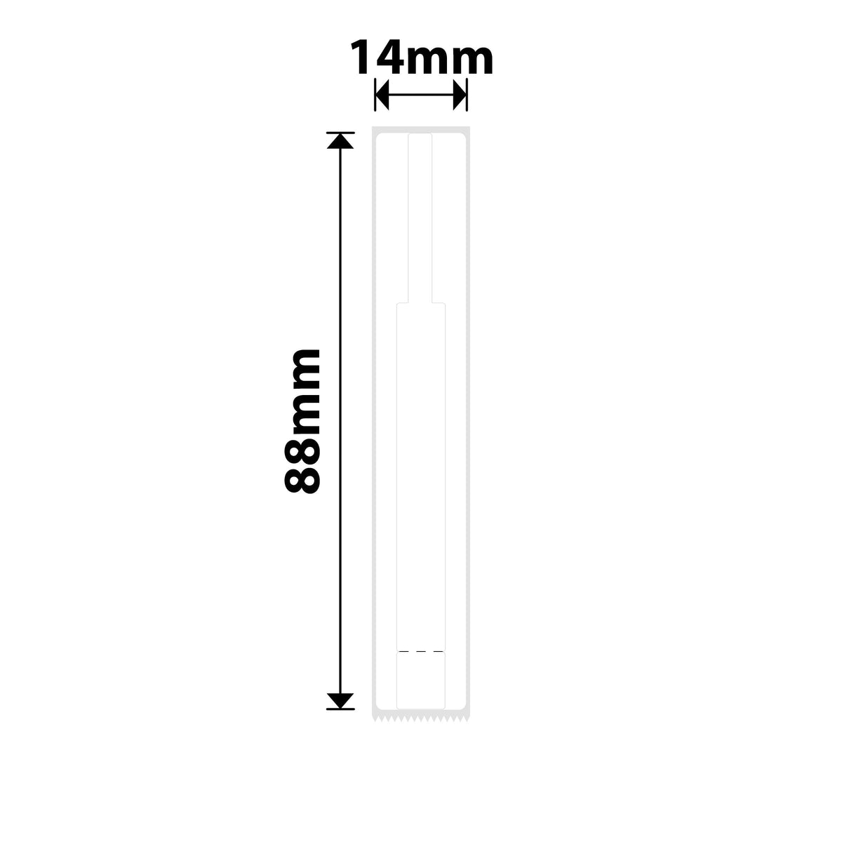 NIIMBOT - N1 - 14x88mm - White Eyeglasses - 75 Labels