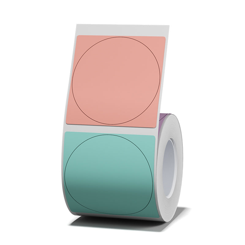 NB439 - NIIMBOT - B1 / B21 / B3S / B4 - T41X41MM - 175 ETICHETTE TERMICHE ROTONDE - DESIGN MULTICOLORE