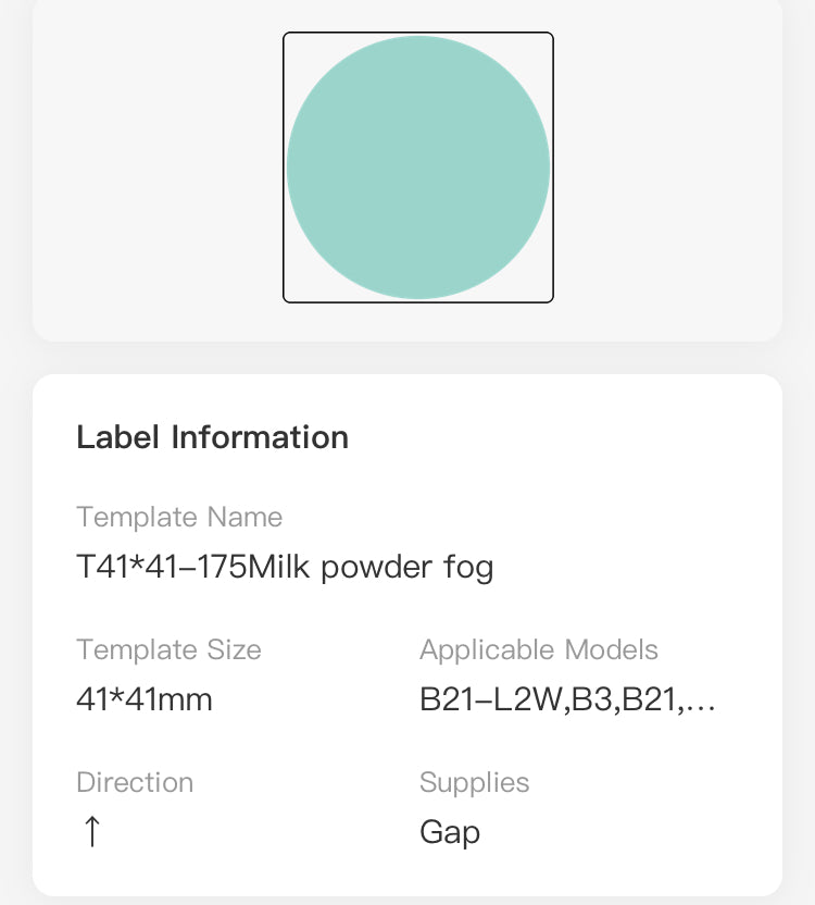 NB439 - NIIMBOT - B1 / B21 / B3S / B4 - T41X41MM - 175 ETICHETTE TERMICHE ROTONDE - DESIGN MULTICOLORE