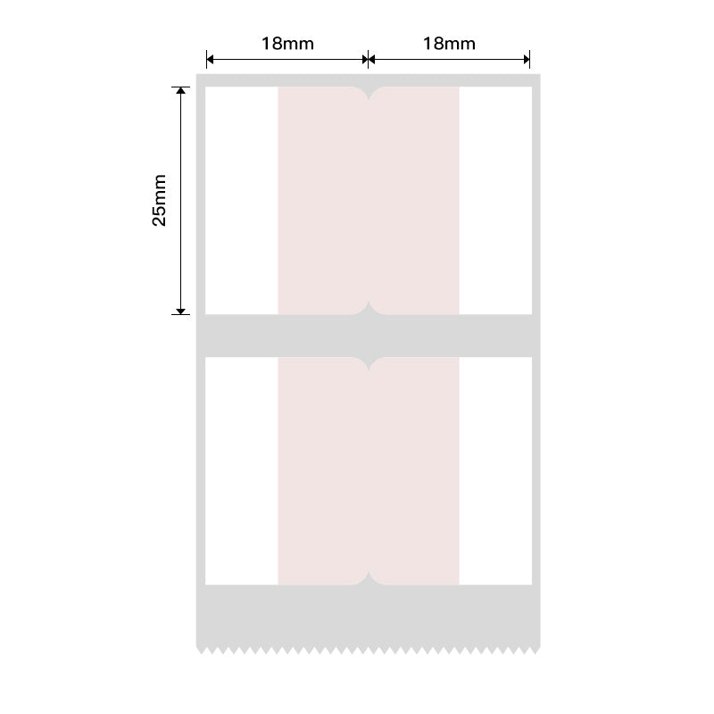 NB442 - Niimbot - B1 / B21 / B3S / B4 - 36x25mm - 260 Pink Index Sticker Labels