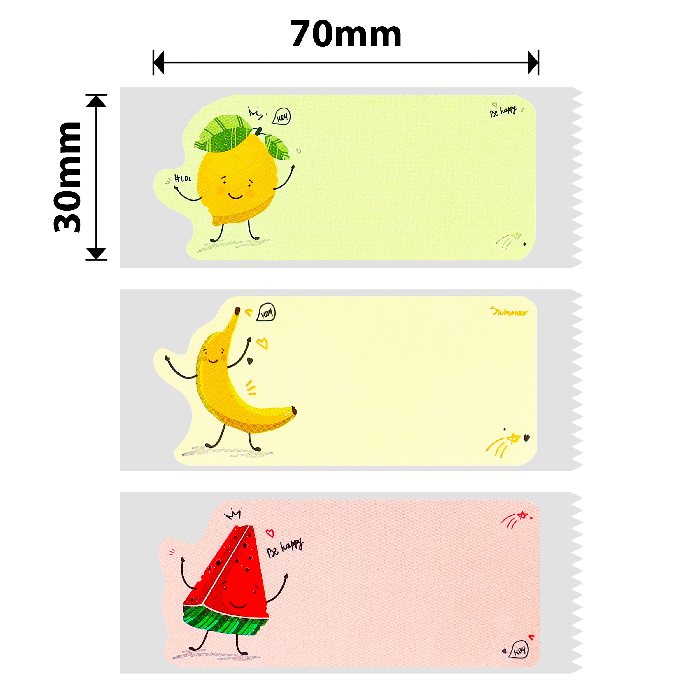 NB451 - NIIMBOT - B1 / B21 / B3S / B4 - 30X70MM - 110 FRUITY PARTY LABELS
