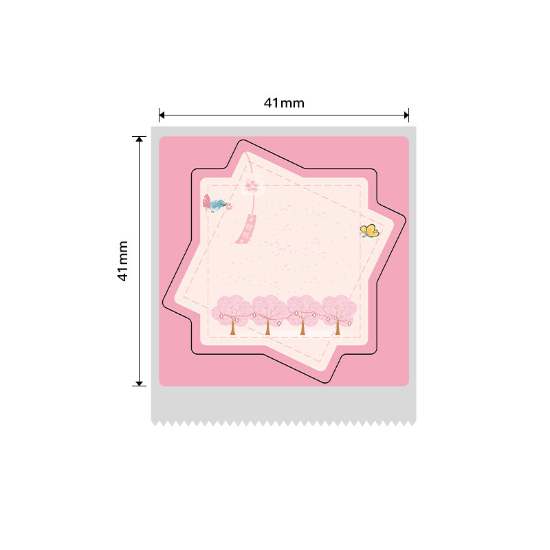 NB458 - Niimbot - B1 / B21 / B3S / B4 - 41x41mm - 170 Cherry Blossom Labels