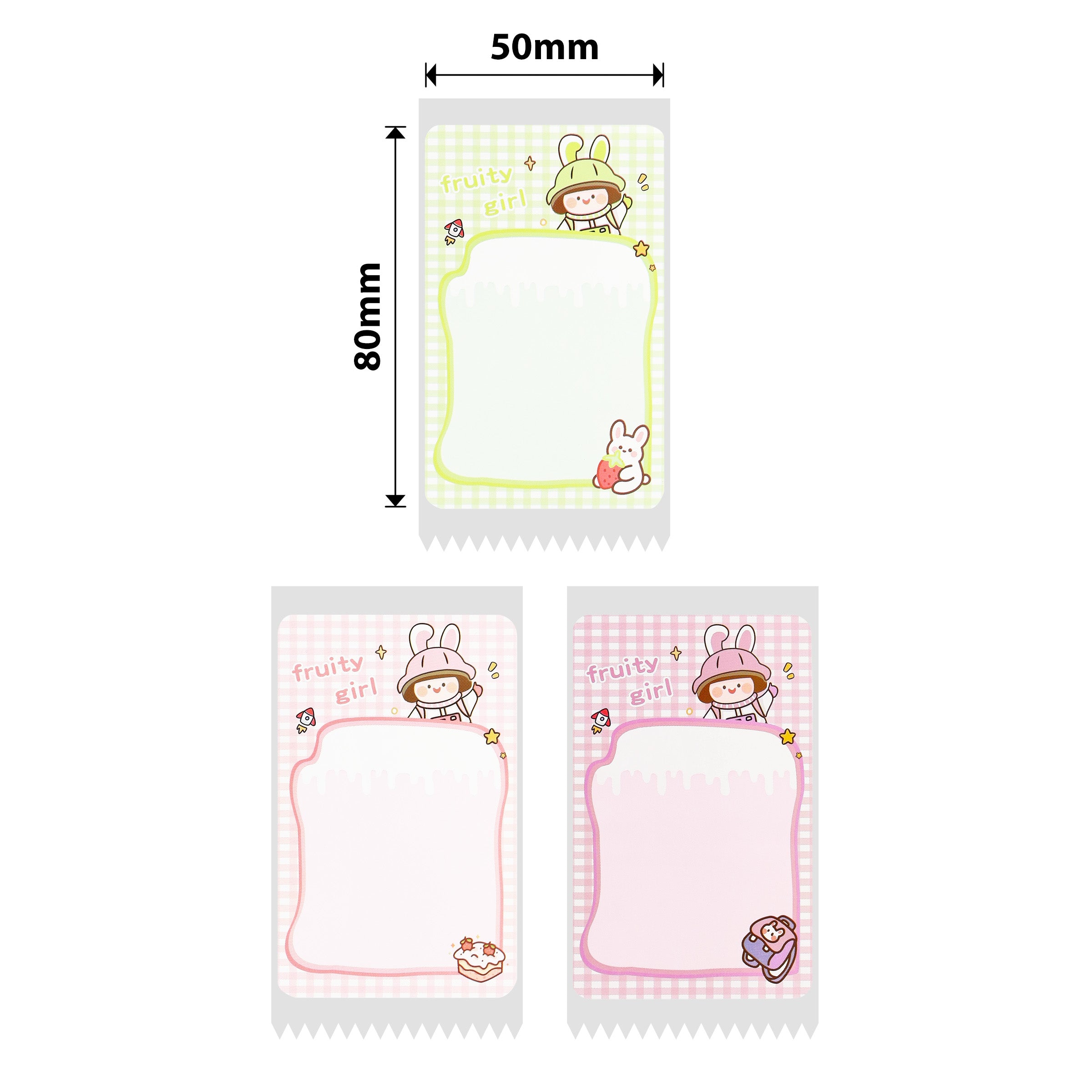 NB469 - NIIMBOT - B1 / B21 / B3S / B4 - 50X80MM - 95 FRUITY GIRL LABELS