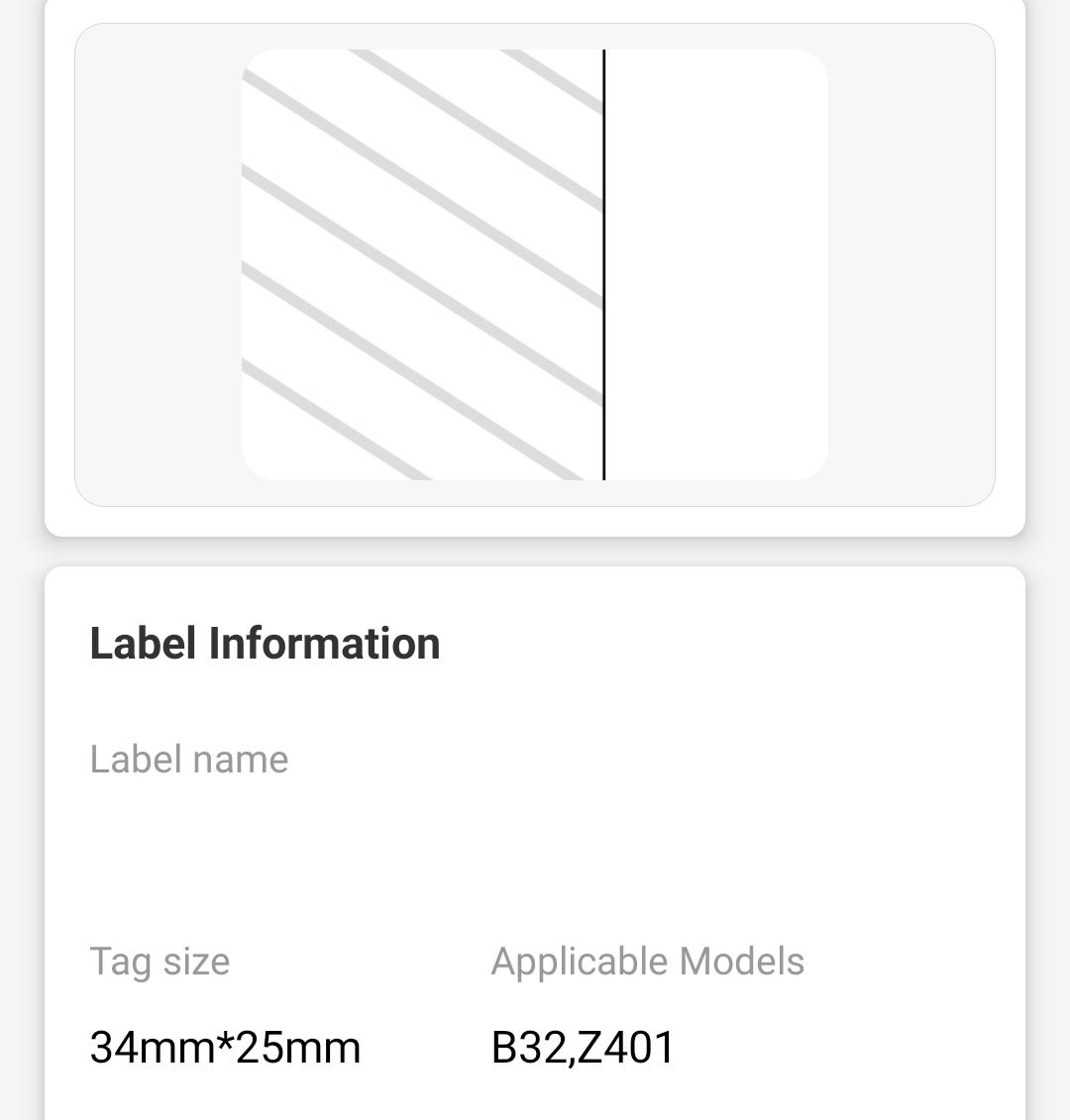 NB488 - NIIMBOT - Z401 ONLY - THERMAL TRANSFER LABELS - PT34X25MM - 580 WRAPPING LABEL
