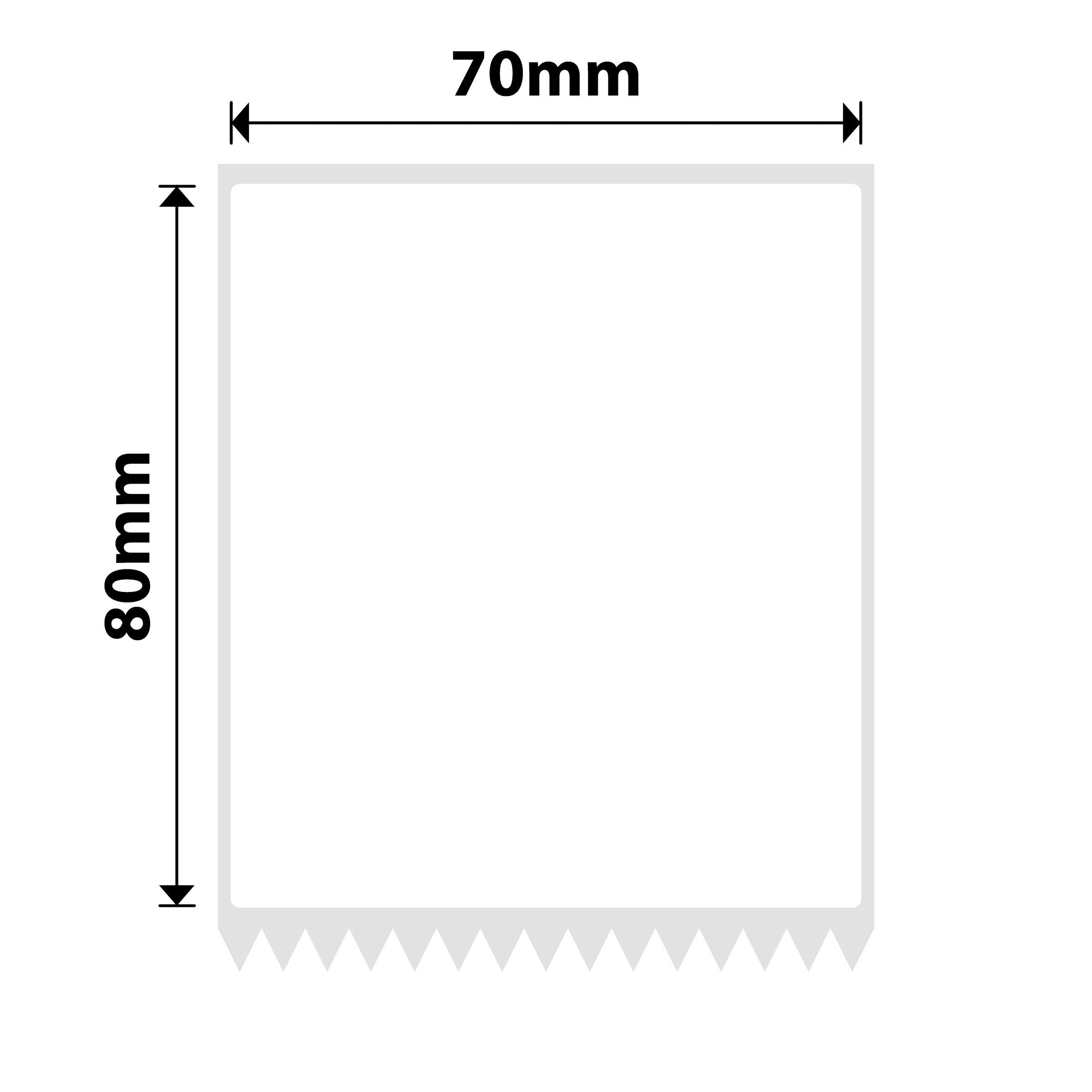 NB549 - NIIMBOT - SOLO K3 - T70X80MM - 360 ETICHETTE PER ROTOLO - BIANCO
