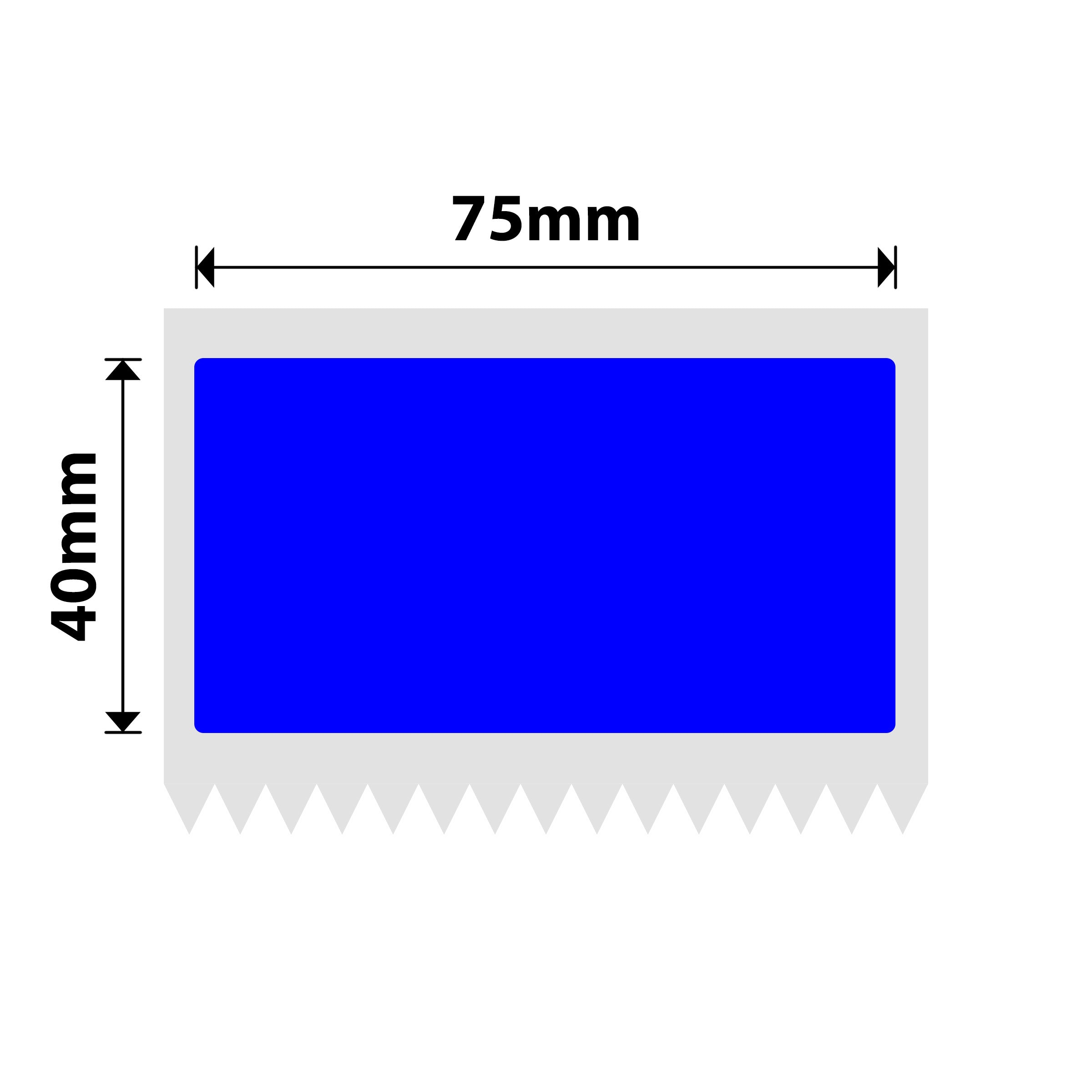NB553 - NIIMBOT - SOLO K3 - T75X40MM - 690 ETICHETTE PER ROTOLO - BLU