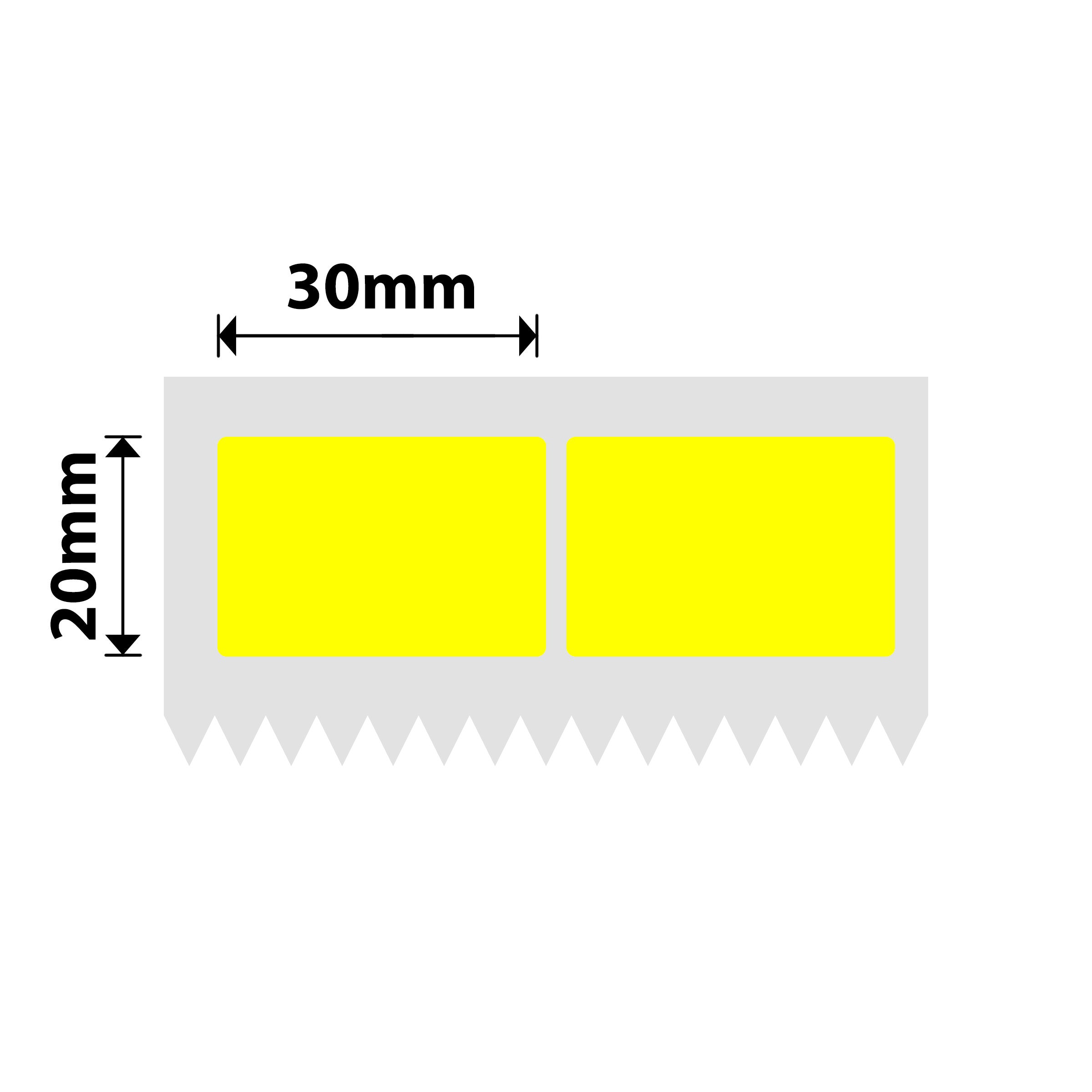 NB558 - NIIMBOT - SOLO K3 - T30X20MM/2L - 2.600 ETICHETTE PER ROTOLO - GIALLO