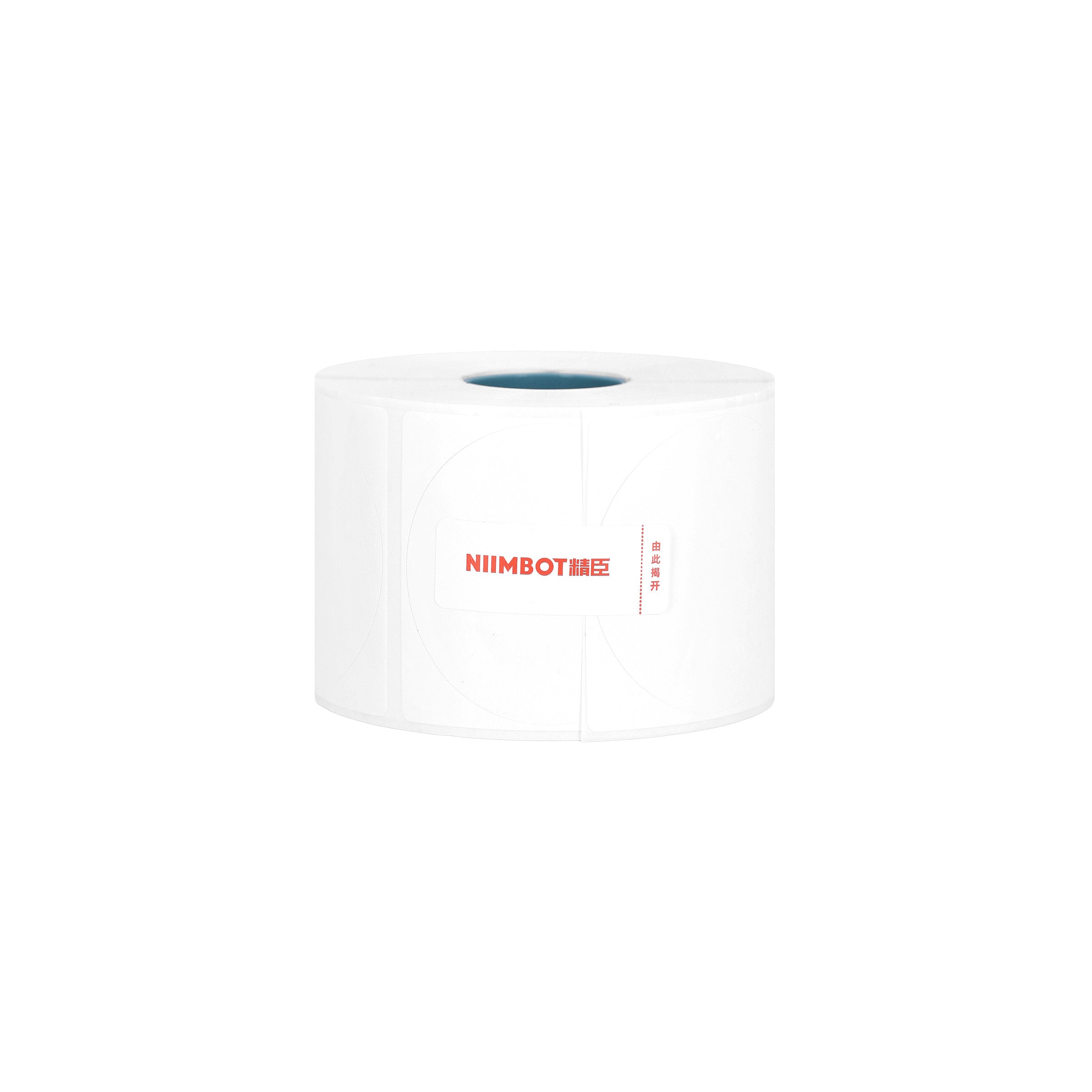 NB564 - NIIMBOT - SOLO K3 - T52X52MM - 580 ETICHETTE PER ROTOLO - BIANCO ROTONDO