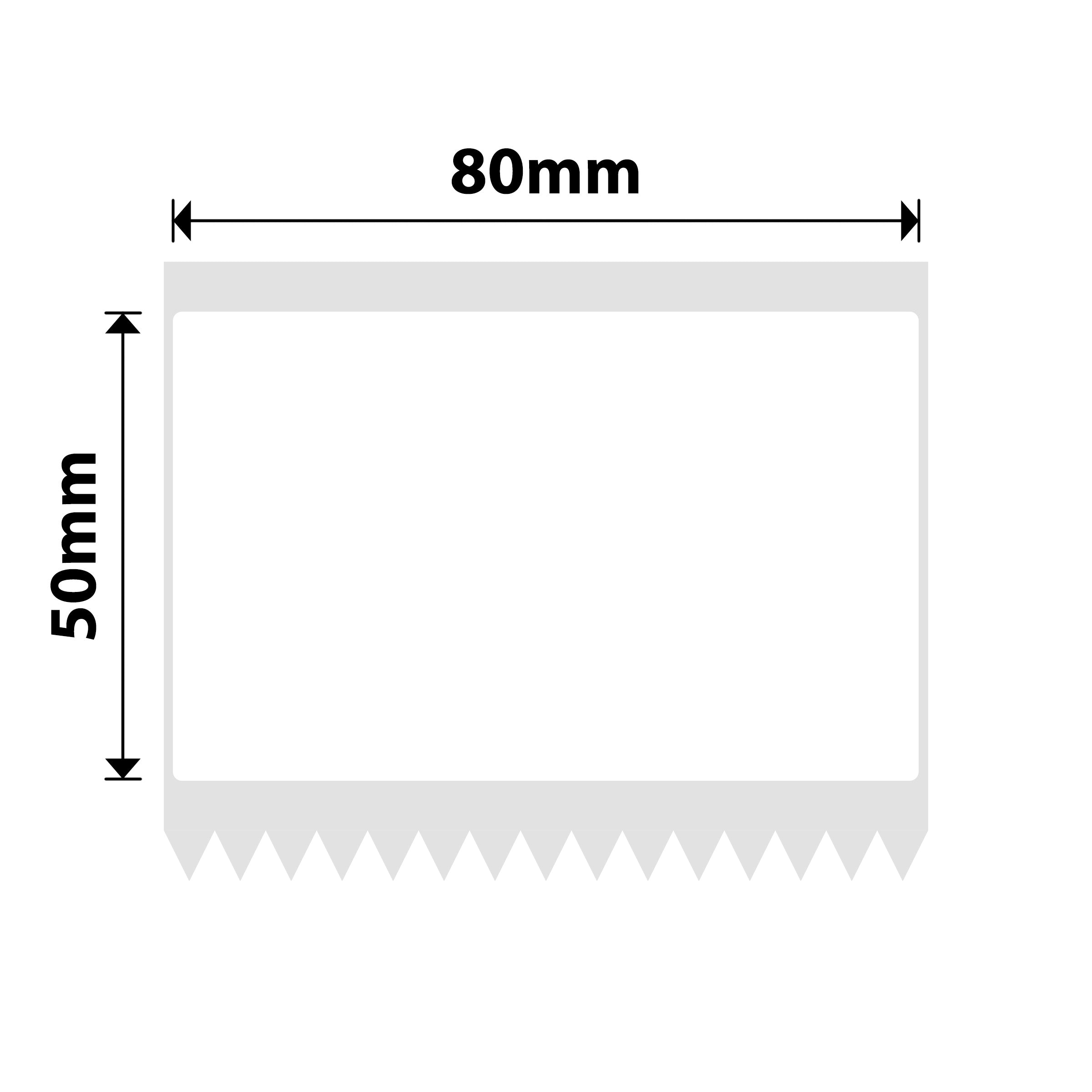 NB566 - NIIMBOT - K2 / K3 - T80X50MM - 560 ETICHETTE PER ROTOLO - BIANCO