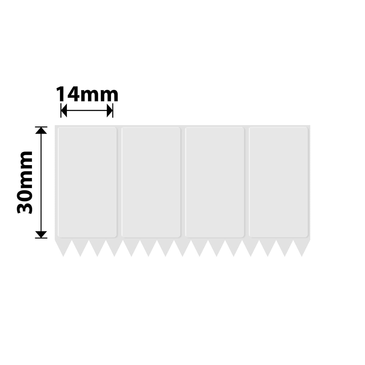 NIIMBOT - K3 Only - 14x30mm/4L - Transparent - 3,600 Labels