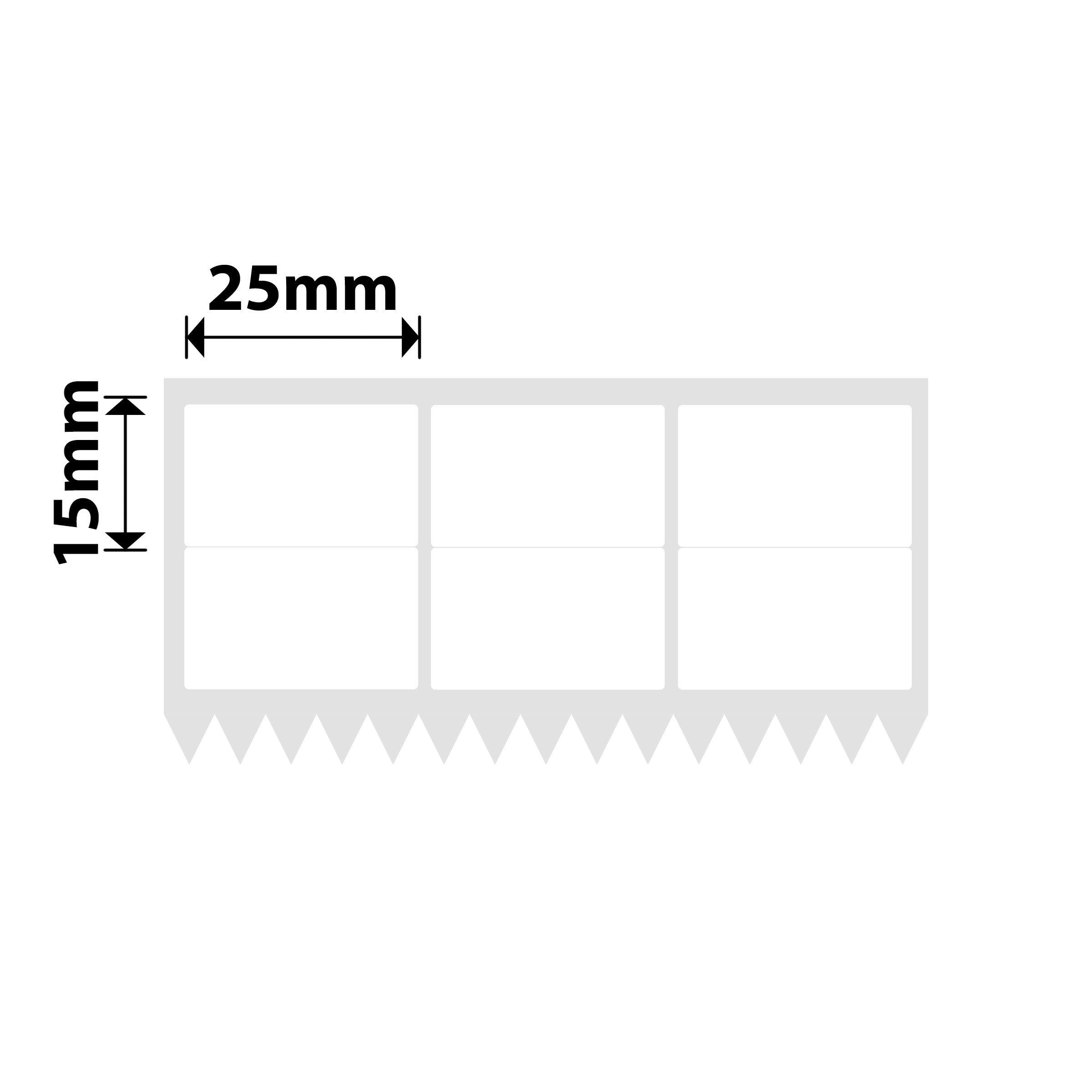 NB570 - NIIMBOT - SOLO K3 - T25X15MM/3L2R - 5.400 ETICHETTE PER ROTOLO - BIANCO