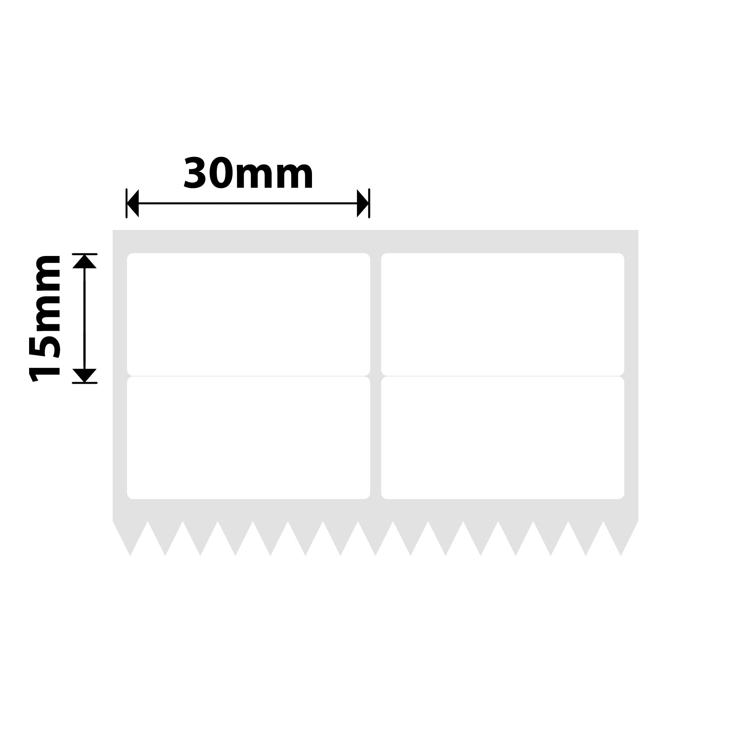 NB571 - NIIMBOT - SOLO K3 - T30X15MM/2L2R - 3.600 ETICHETTE PER ROTOLO - BIANCO