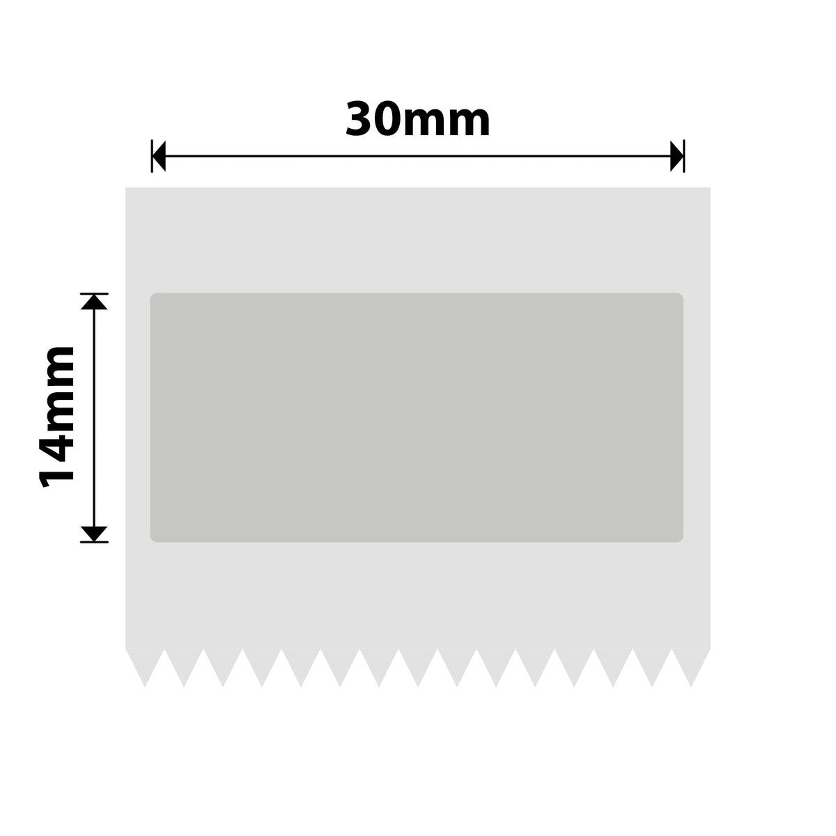 NB628 - NIIMBOT - M2_H / M3 - ES30X14 - 375 ÉTIQUETTES - ARGENT MAT ANTI-CONTREFAÇON