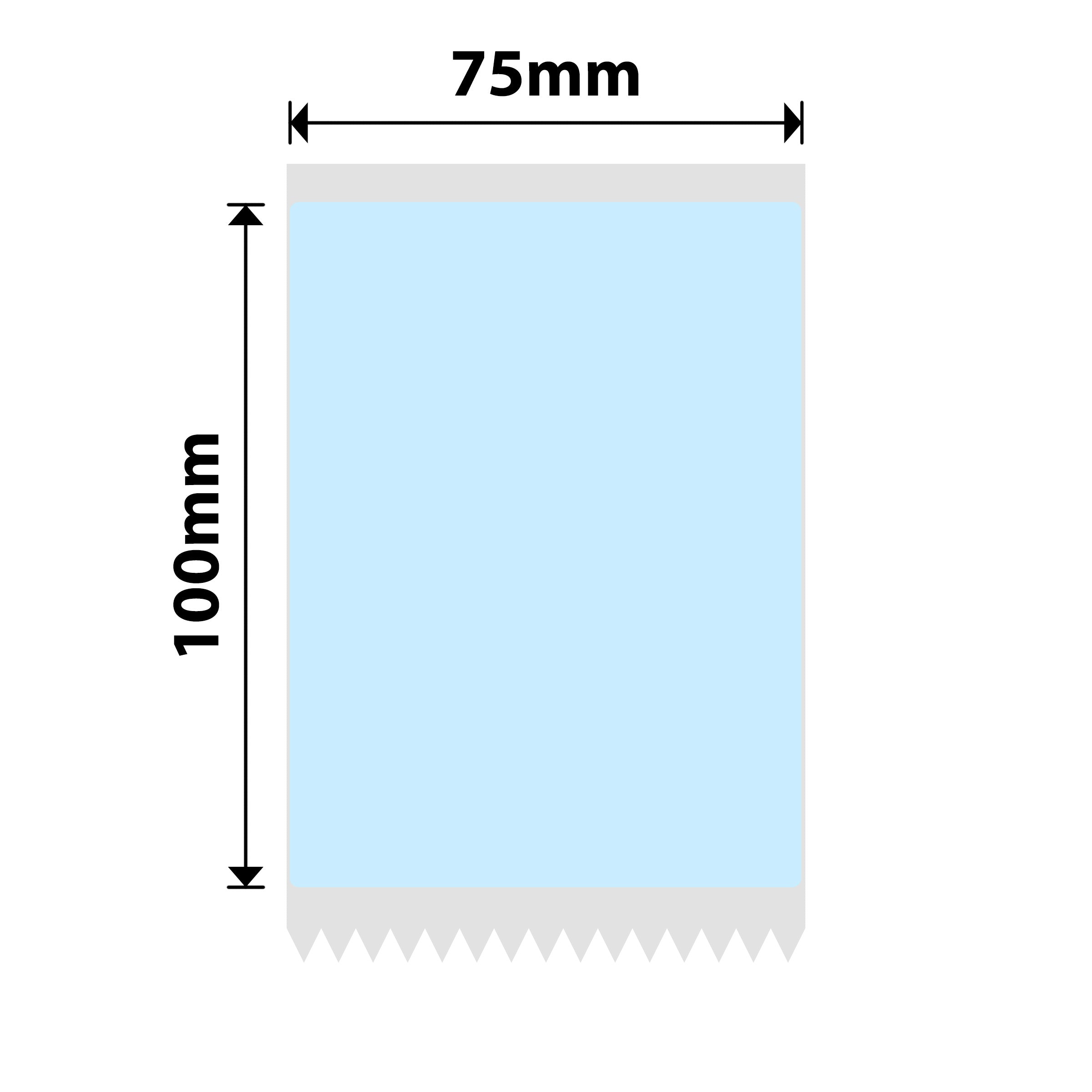 NB633 - NIIMBOT - B3S / B4 - T75 X100 - 75 ETICHETTE - ETICHETTE NOMINALI BLU