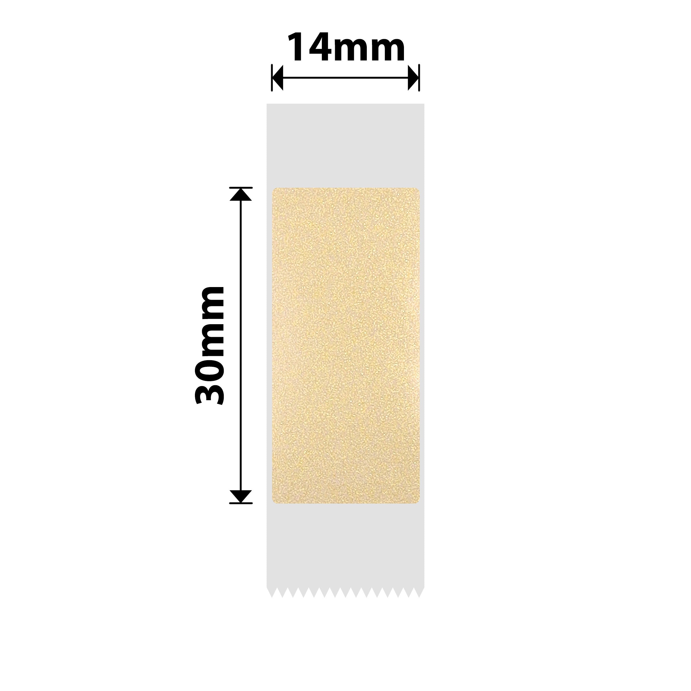 NB645 - NIIMBOT - D11 / D101 / D110 / H1S - TT14X30MM - 195 ÉTIQUETTES PAR ROULEAU - TRANSPARENT OR - RECTANGULAIRE