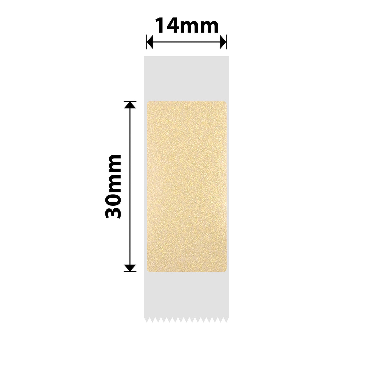 NB645 - NIIMBOT - D11 / D101 / D110 / H1S - TT14X30MM - 195 ETICHETTE PER ROTOLO - ORO TRASPARENTE - RETTANGOLO