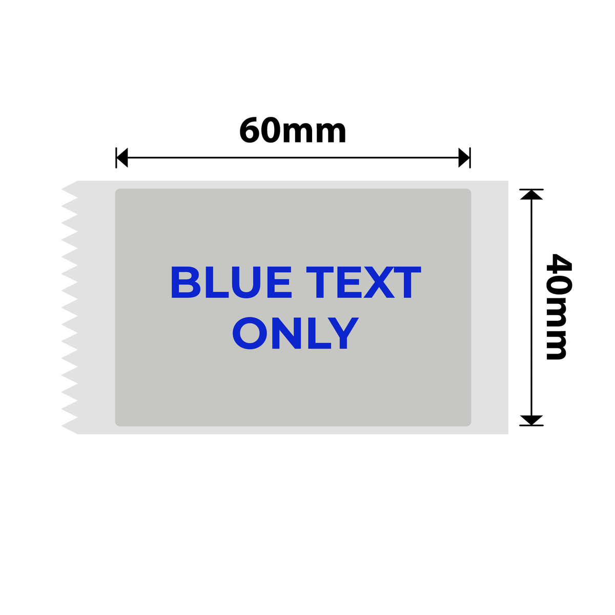 NB651 - NIIMBOT - B1 / B21 / B3S / B4 - T40X60 - 105 ÉTIQUETTES PAR ROULEAU - GRIS ARGENTÉ - TEXTE BLEU UNIQUEMENT - RECTANGULAIRE