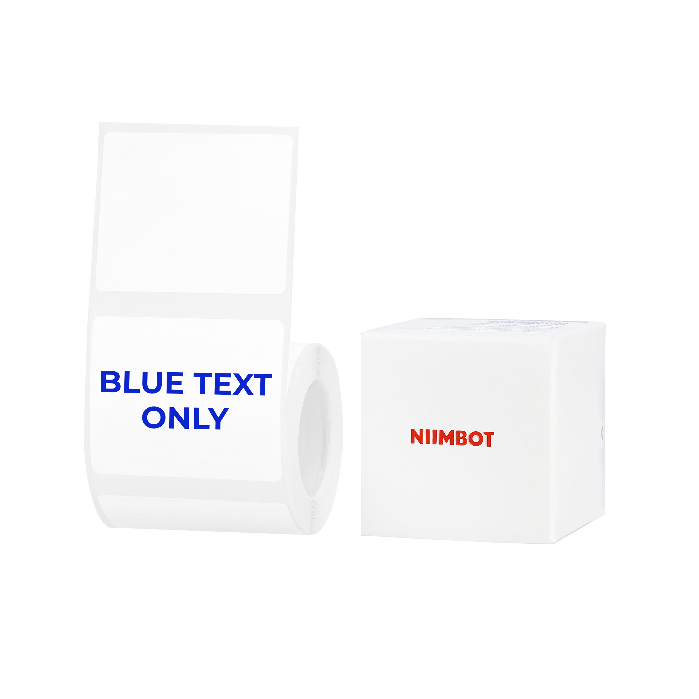 NB657 - Niimbot - B1 / B21 / B3S / B4 - 50x40mm - 180 White Blue Text Only Labels