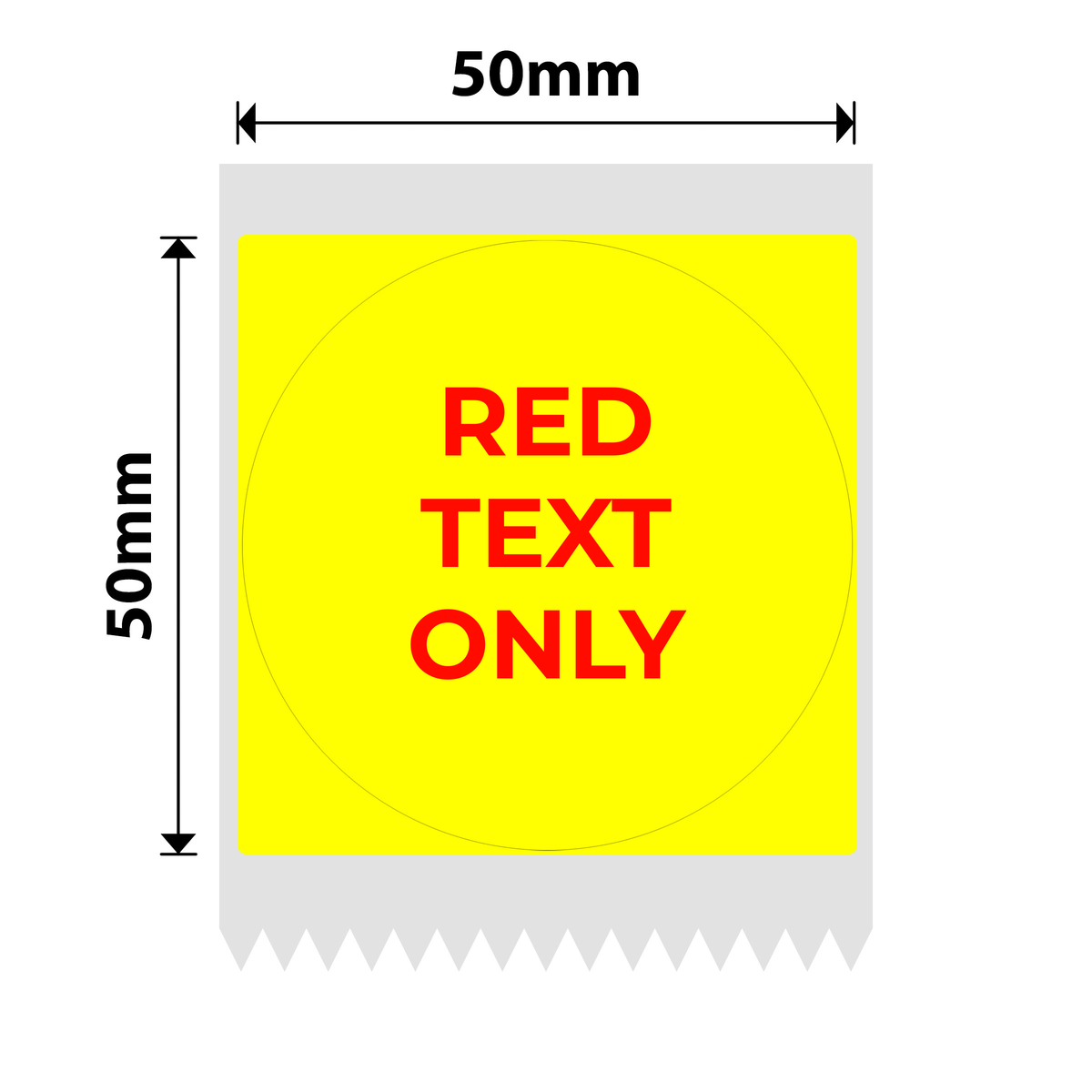 NB659 - NIIMBOT - B1 / B21 / B3S / B4 - T50X50 - 145 ÉTIQUETTES PAR ROULEAU - JAUNE - TEXTE ROUGE UNIQUEMENT - RONDES