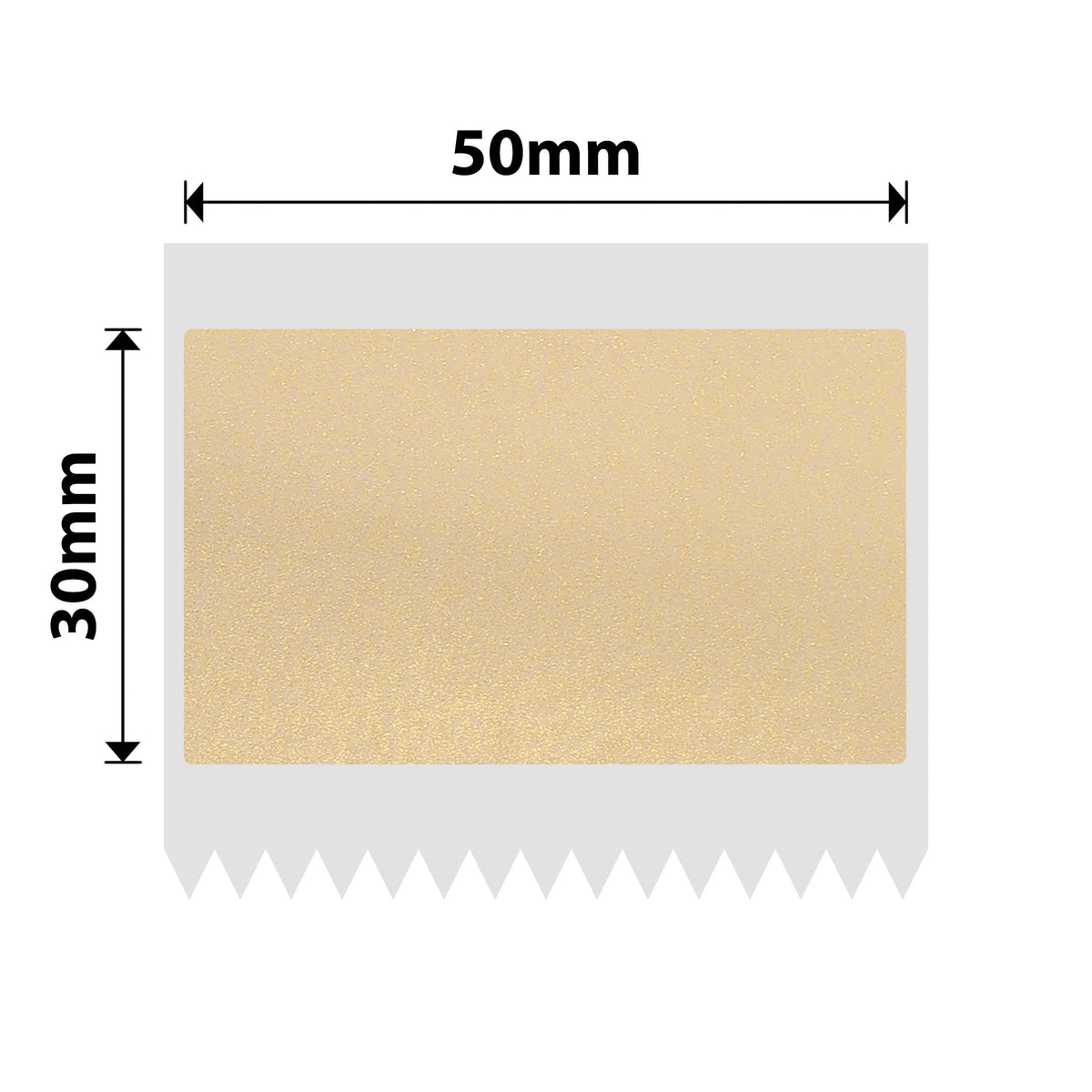 NIIMBOT - B Range - 50x30mm - Gold Transparent - 230 Labels