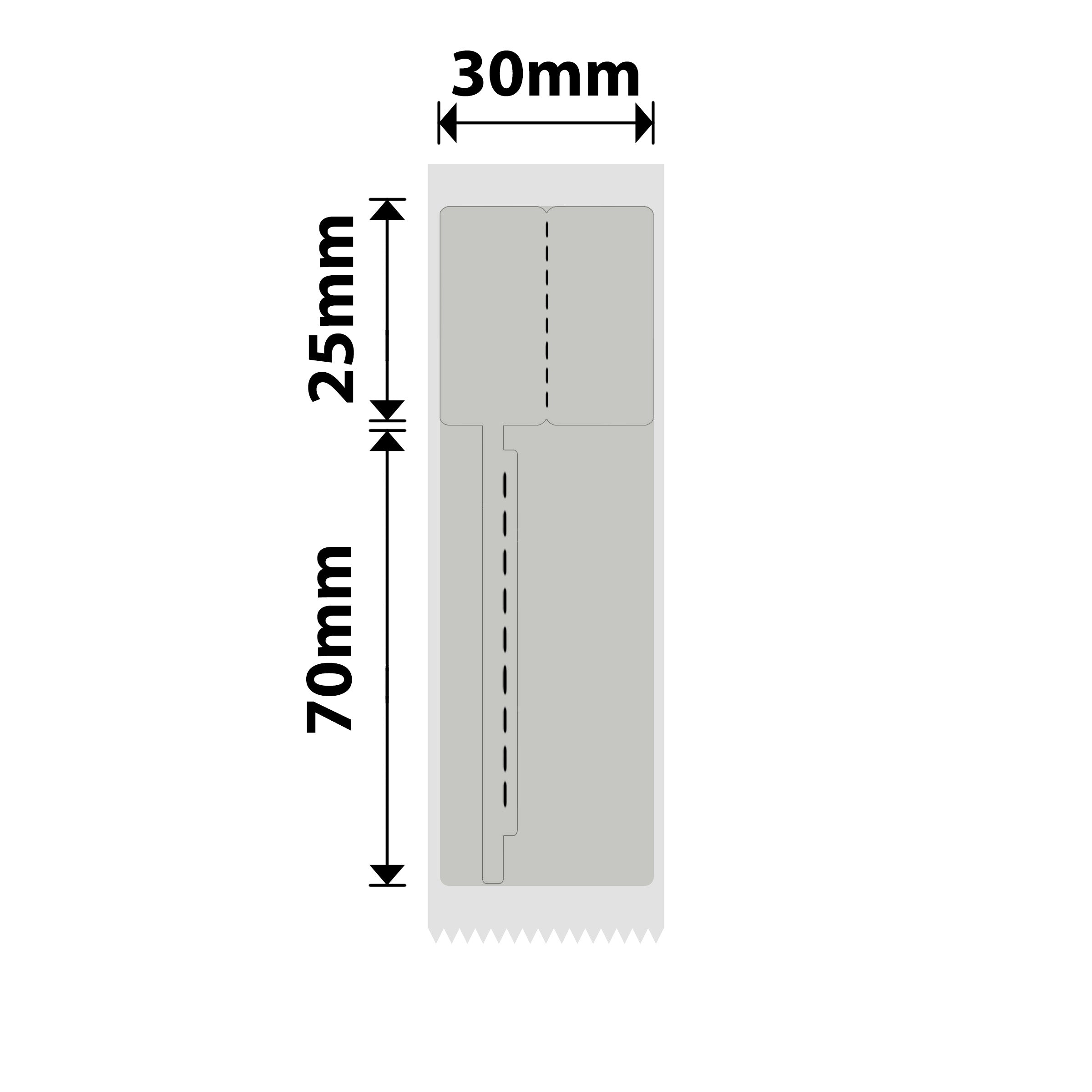 NB685 - NIIMBOT - B1 / B21 / B3S / B4 - 30X95MM - 65 GREY BRACELET/ JEWELLERY VOID LABELS
