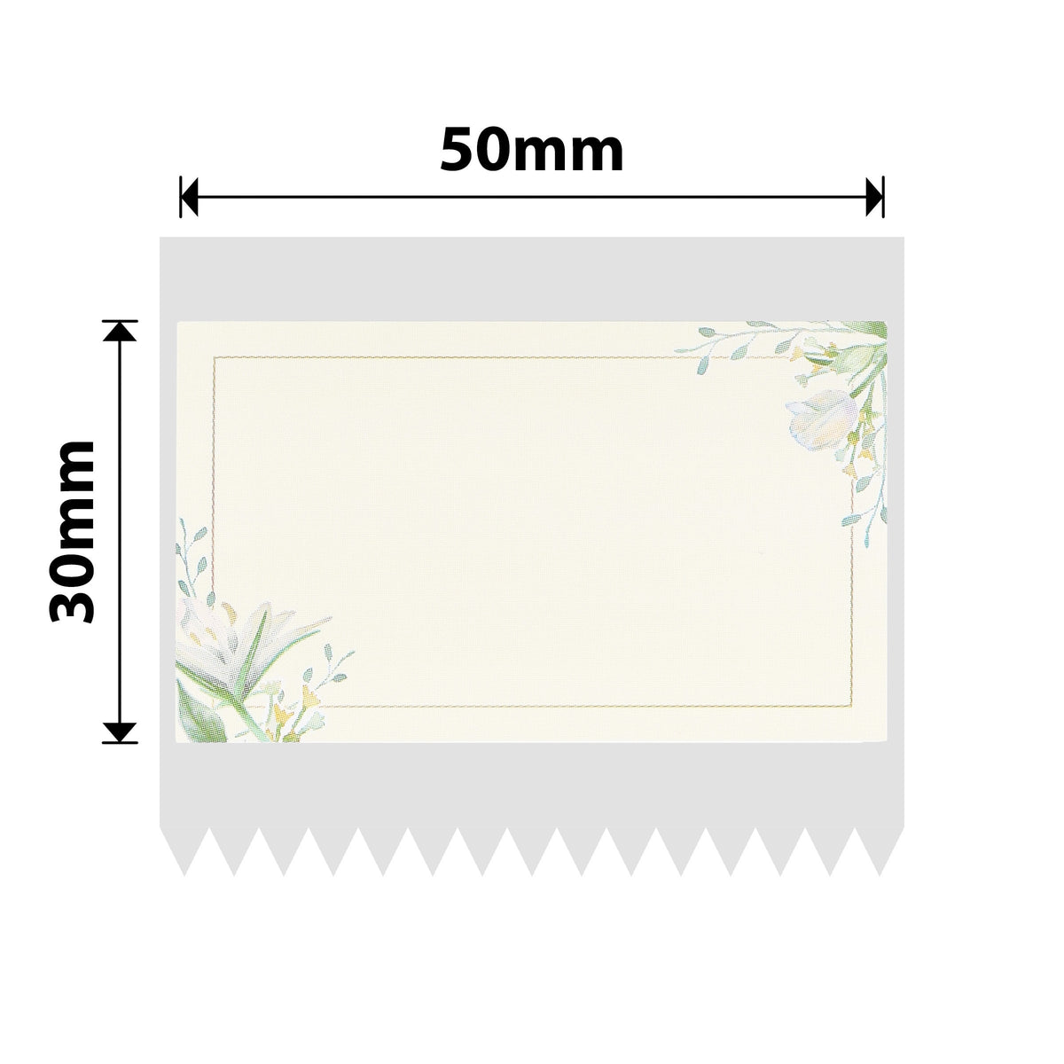 NB697 - NIIMBOT - B1 / B21 / B3S / B4 - T50X30 - 230 ÉTIQUETTES - PAPIER UNI À FLEURS