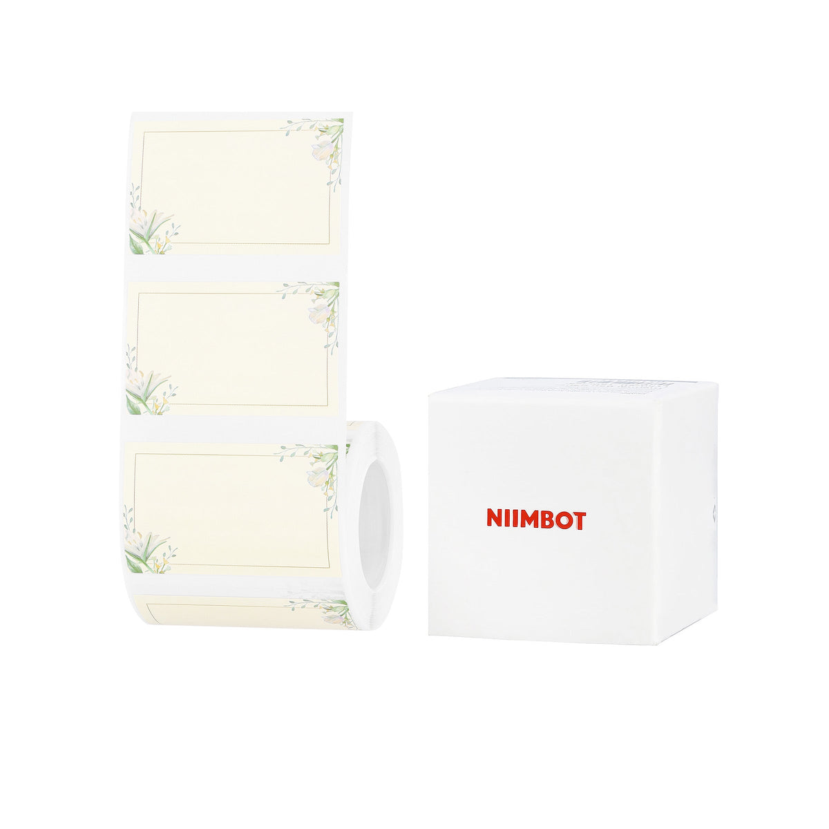 NB697 - NIIMBOT - B1 / B21 / B3S / B4 - T50X30 - 230 ÉTIQUETTES - PAPIER UNI À FLEURS