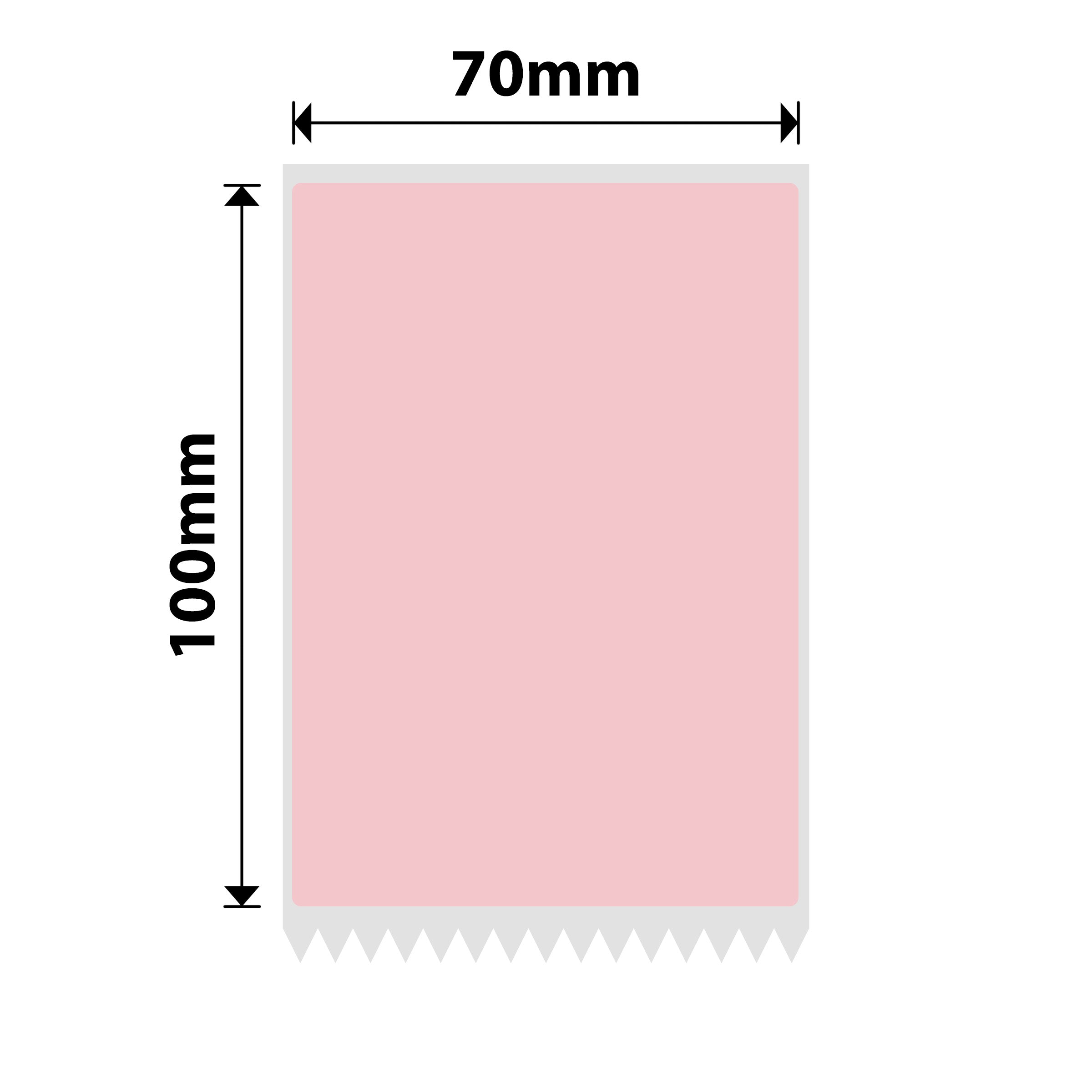 NB702 - NIIMBOT - K3 ONLY - 70X100MM - 310 PINK LABELS