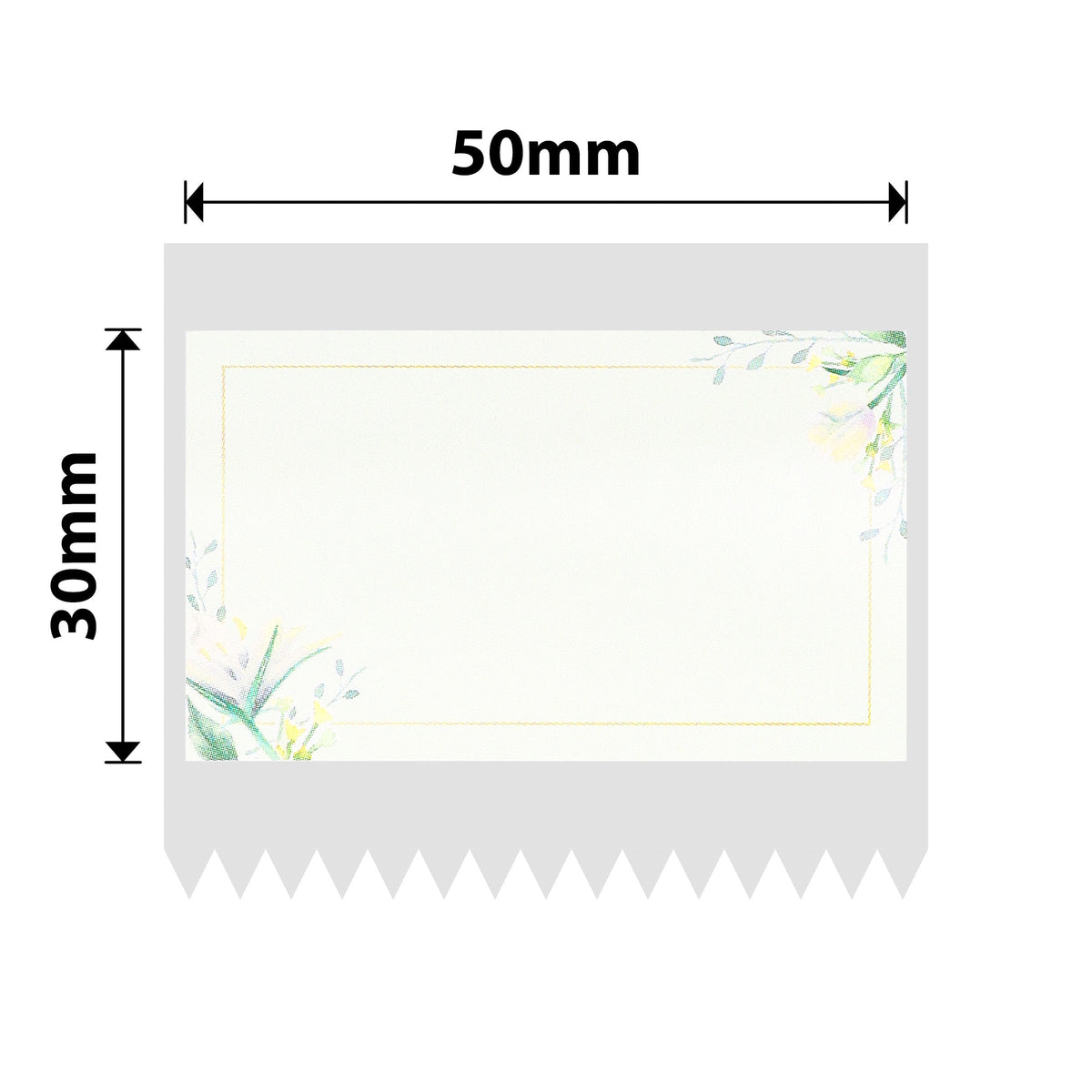 NIIMBOT - B Range - 50x30mm - Plain Floral Print - 230 Labels
