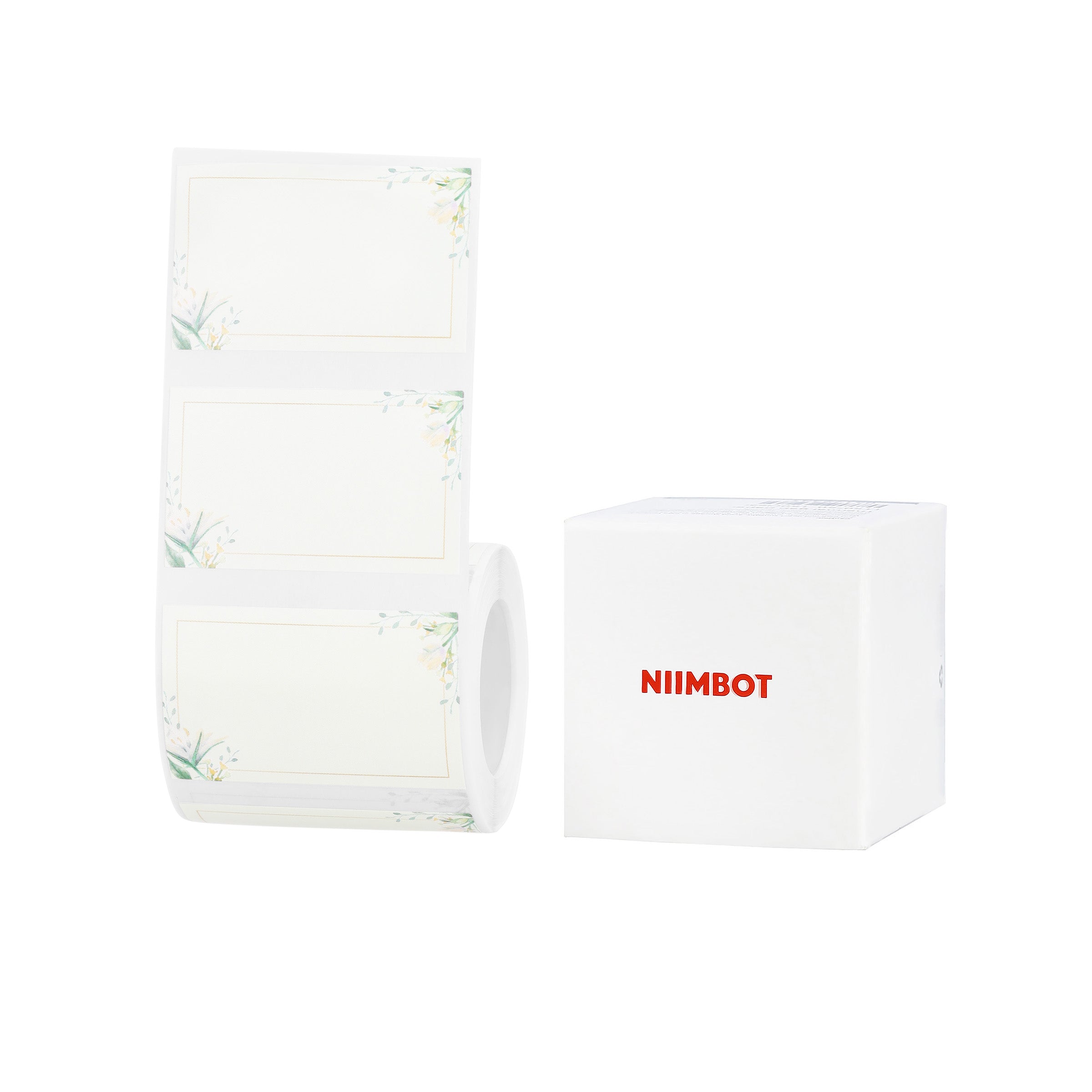 NB710 - NIIMBOT - B1 / B21 / B3S / B4 - 50X30MM - 230 PLAIN FLORAL PRINT LABELS